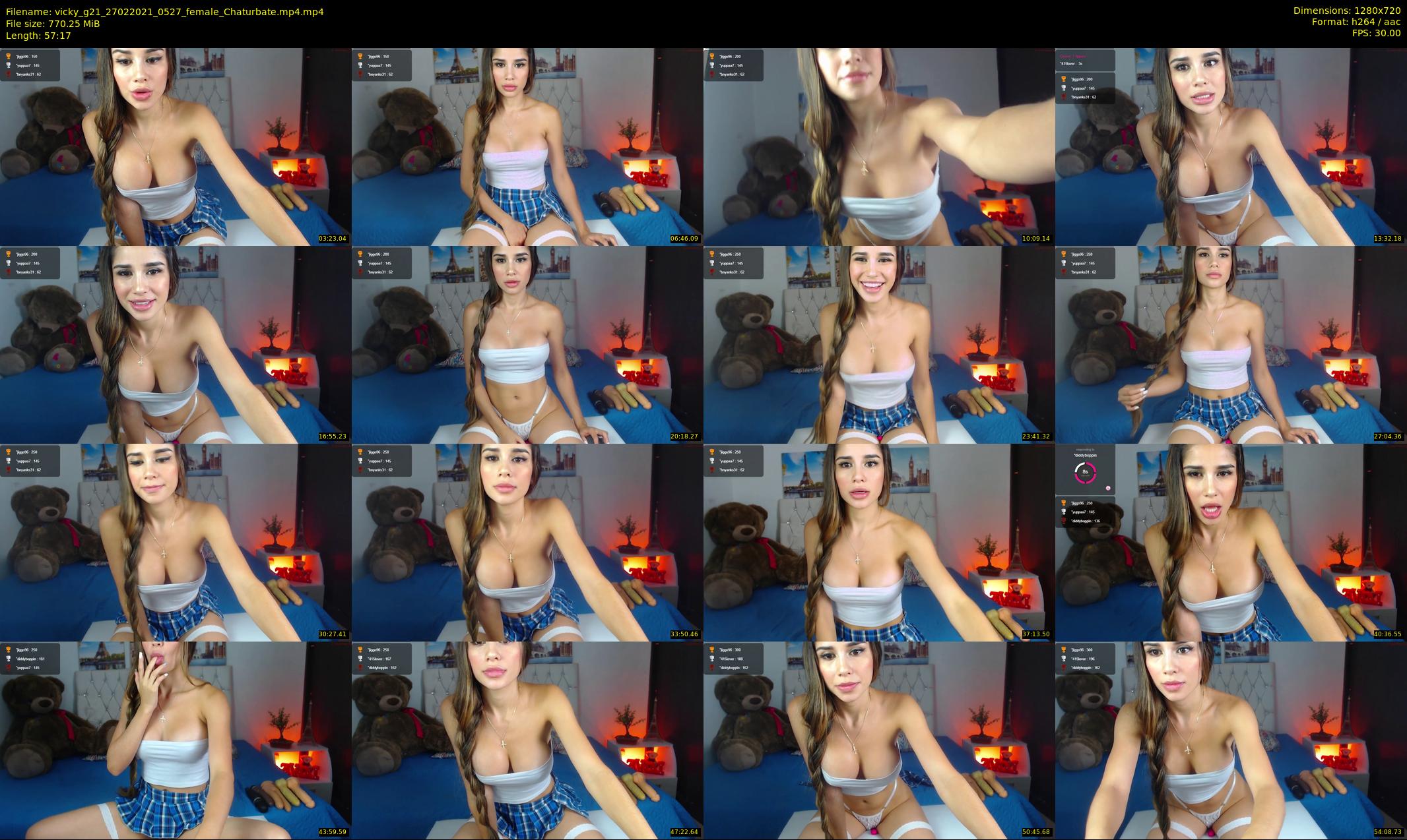 vicky_g21 — 58 minute Chaturbate female cam show recording, 720p, Feb 27, 2021