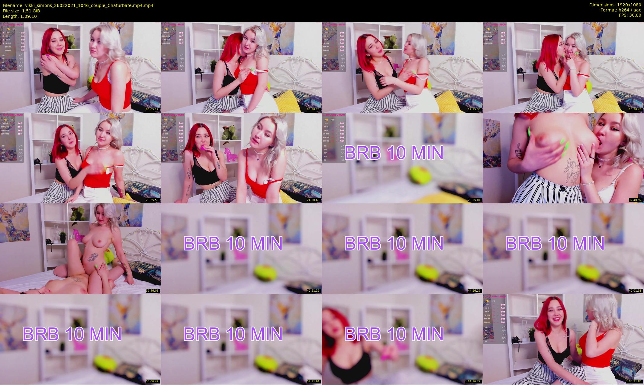 vikki_simons — 70 minute Chaturbate couple cam show recording, 1080p, Feb 26, 2021