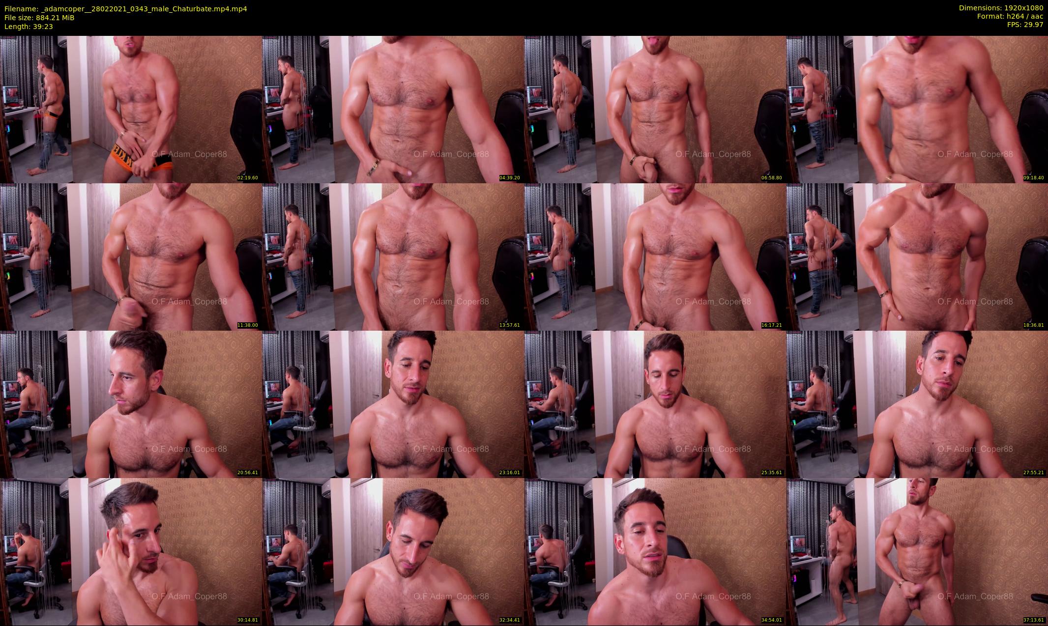 _adamcoper_ — 40 minute Chaturbate male cam show recording, 1080p, Feb 28, 2021