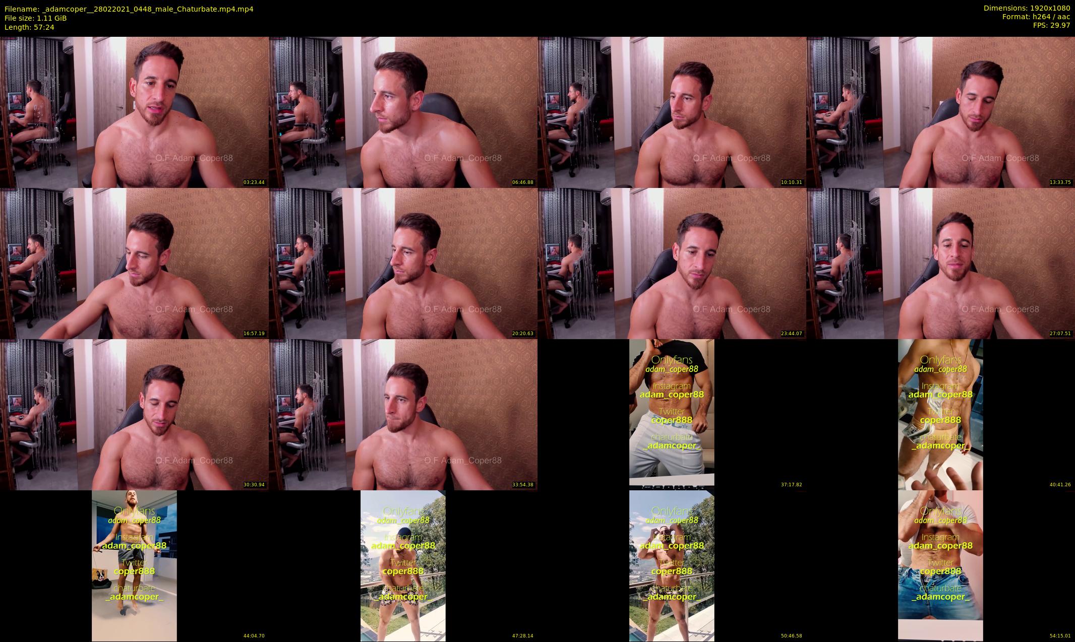 _adamcoper_ — 58 minute Chaturbate male cam show recording, 1080p, Feb 28, 2021