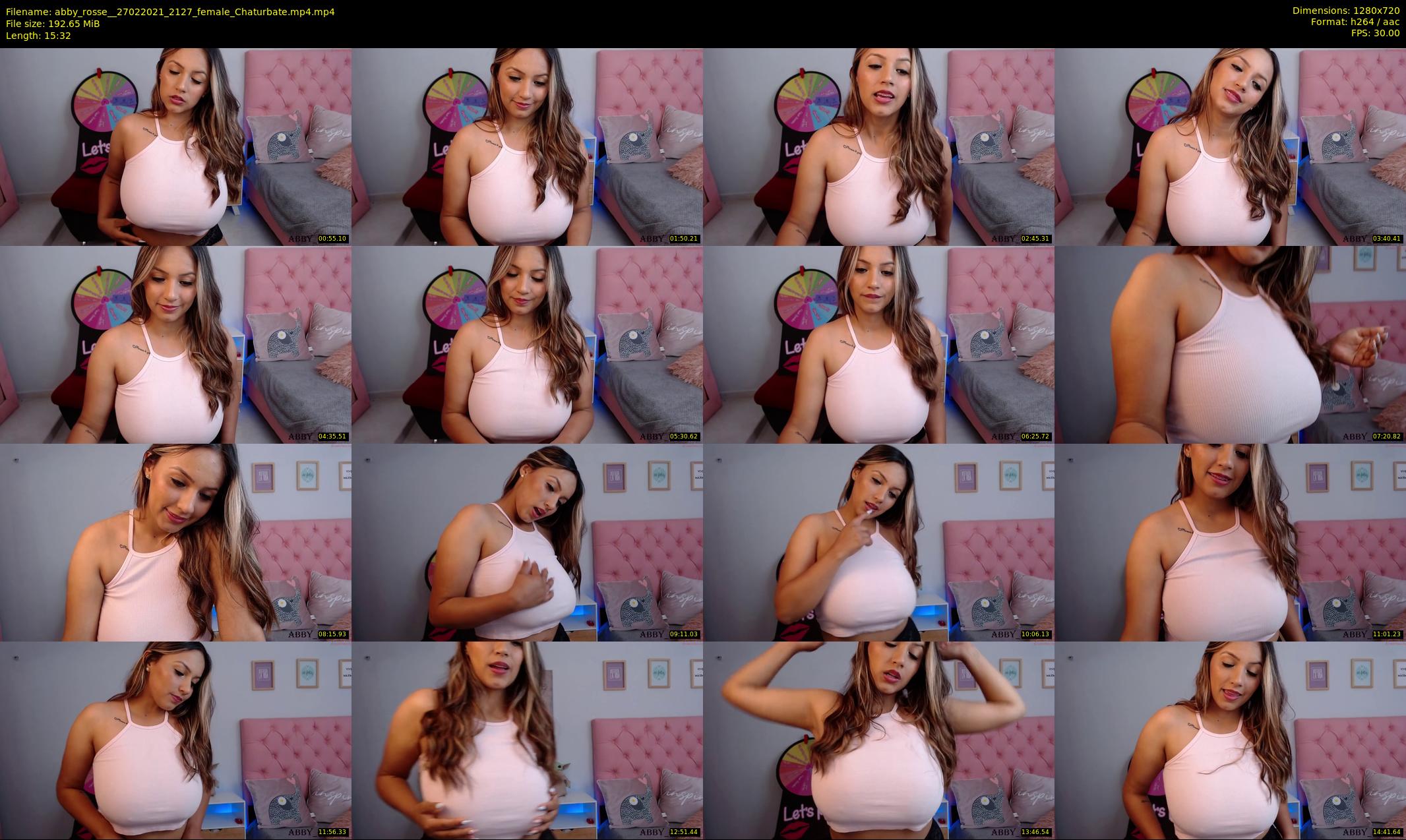 abby_rosse_ — 16 minute Chaturbate female cam show recording, 720p, Feb 27, 2021