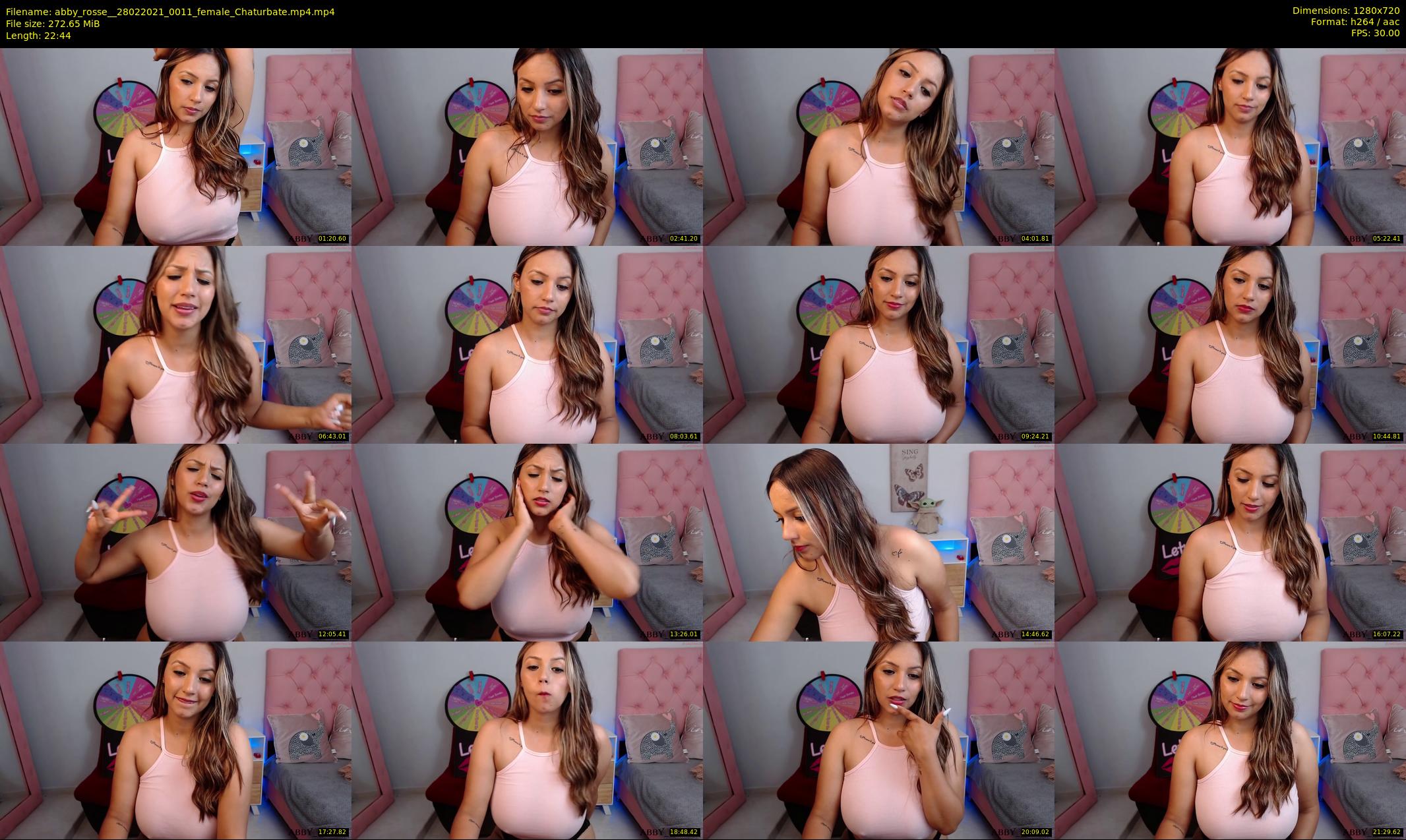 abby_rosse_ — 23 minute Chaturbate female cam show recording, 720p, Feb 28, 2021