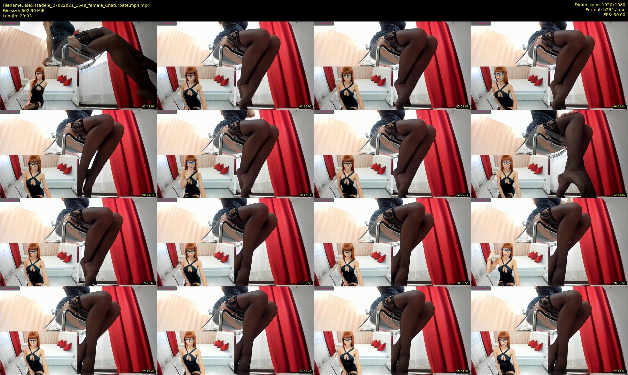 alexissadele — 30 minute Chaturbate female cam show recording, 1080p, Feb 27, 2021