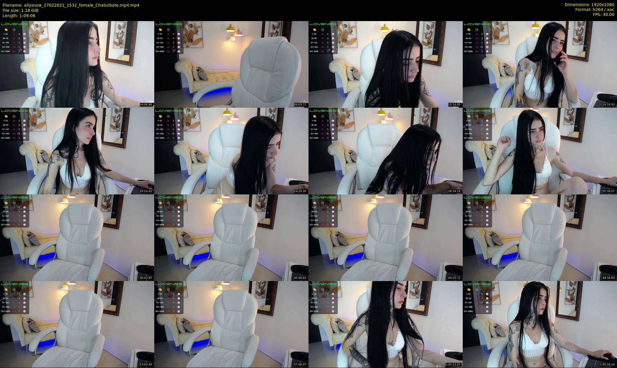 allysnow — 70 minute Chaturbate female cam show recording, 1080p, Feb 27, 2021