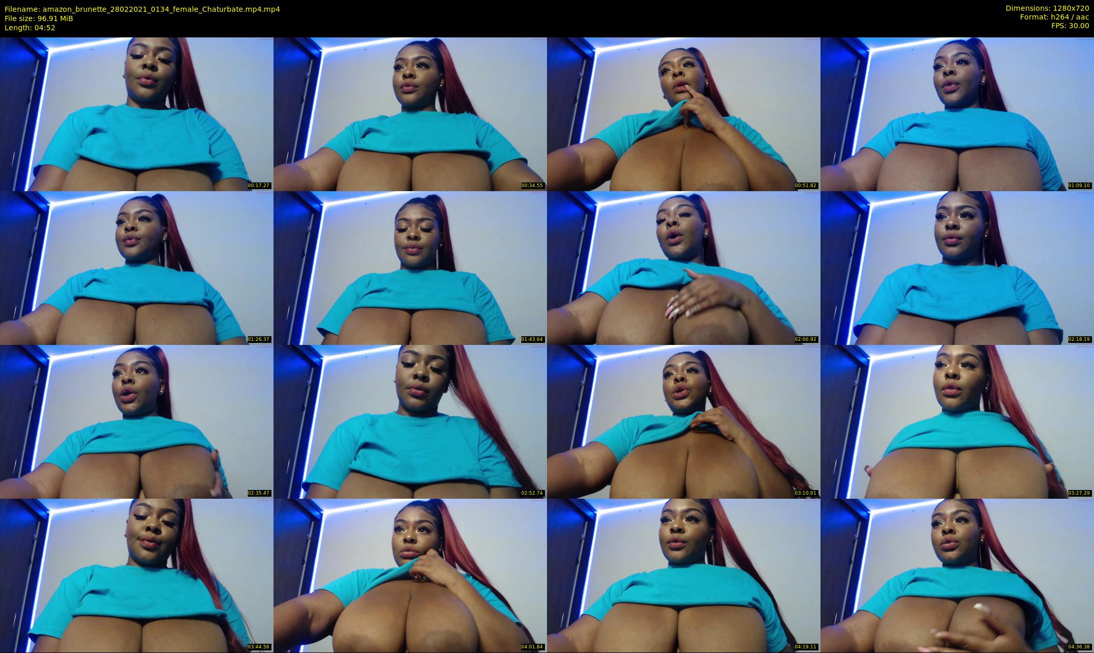 amazon_brunette — 5 minute Chaturbate female cam show recording, 720p, Feb 28, 2021