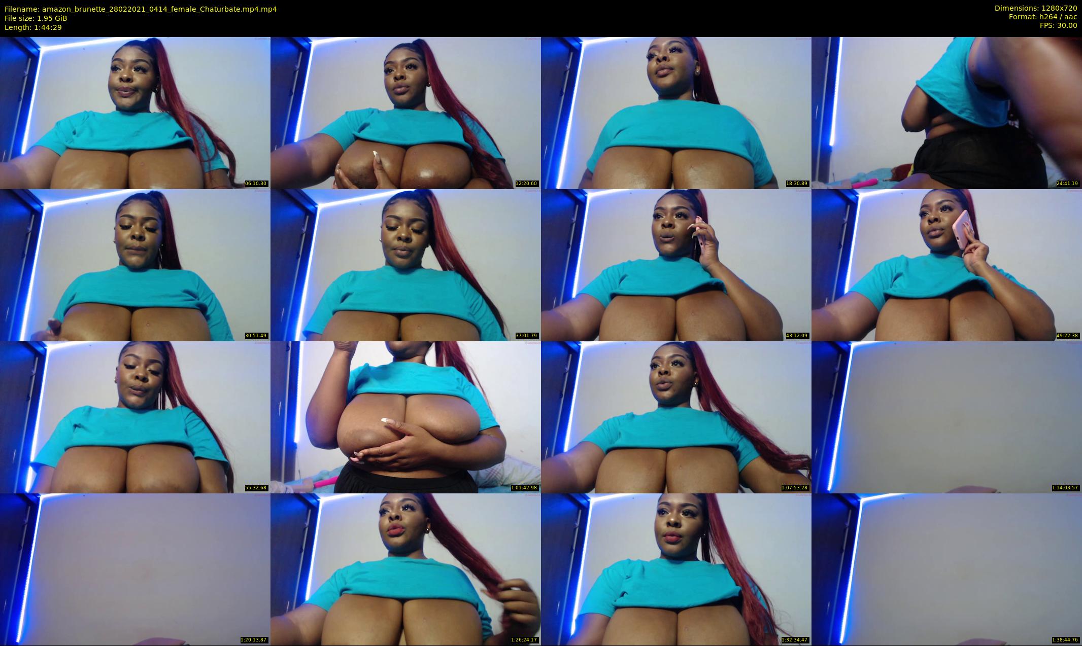 amazon_brunette — 105 minute Chaturbate female cam show recording, 720p, Feb 28, 2021
