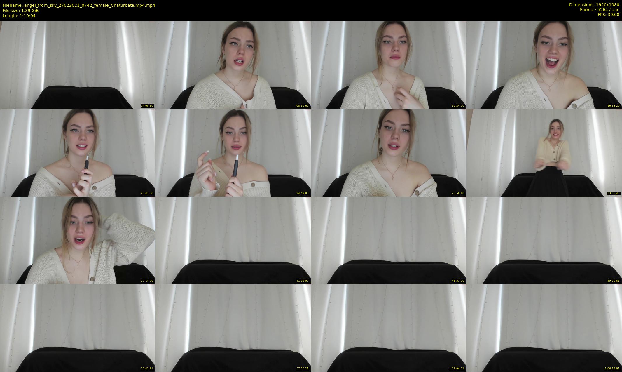 angel_from_sky — 71 minute Chaturbate female cam show recording, 1080p, Feb 27, 2021