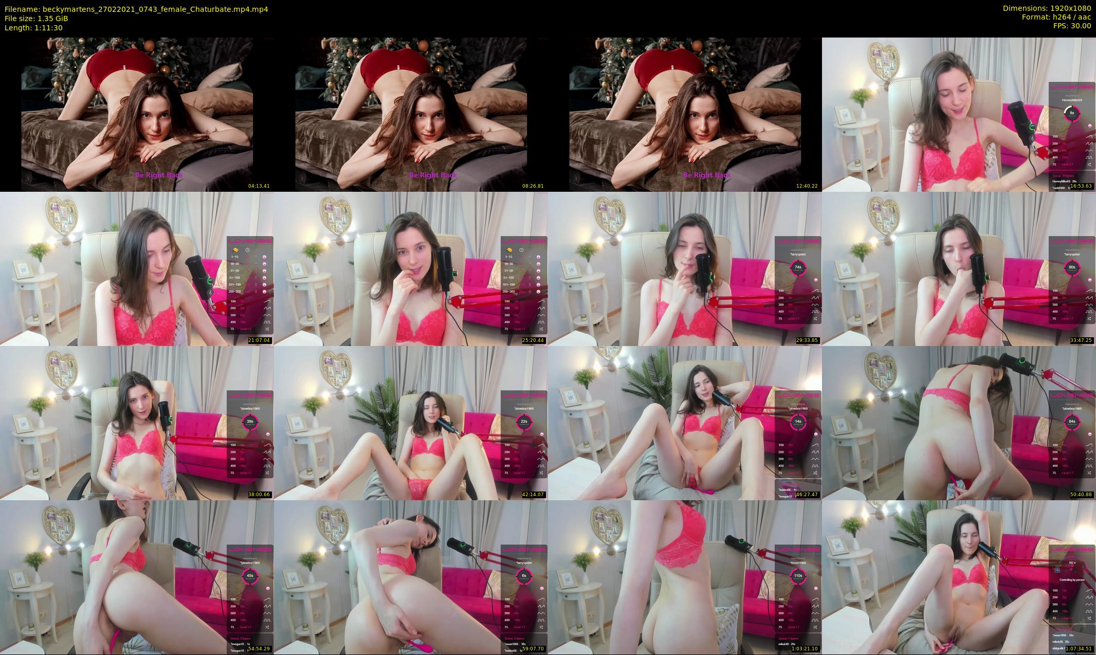 beckymartens — 72 minute Chaturbate female cam show recording, 1080p, Feb 27, 2021