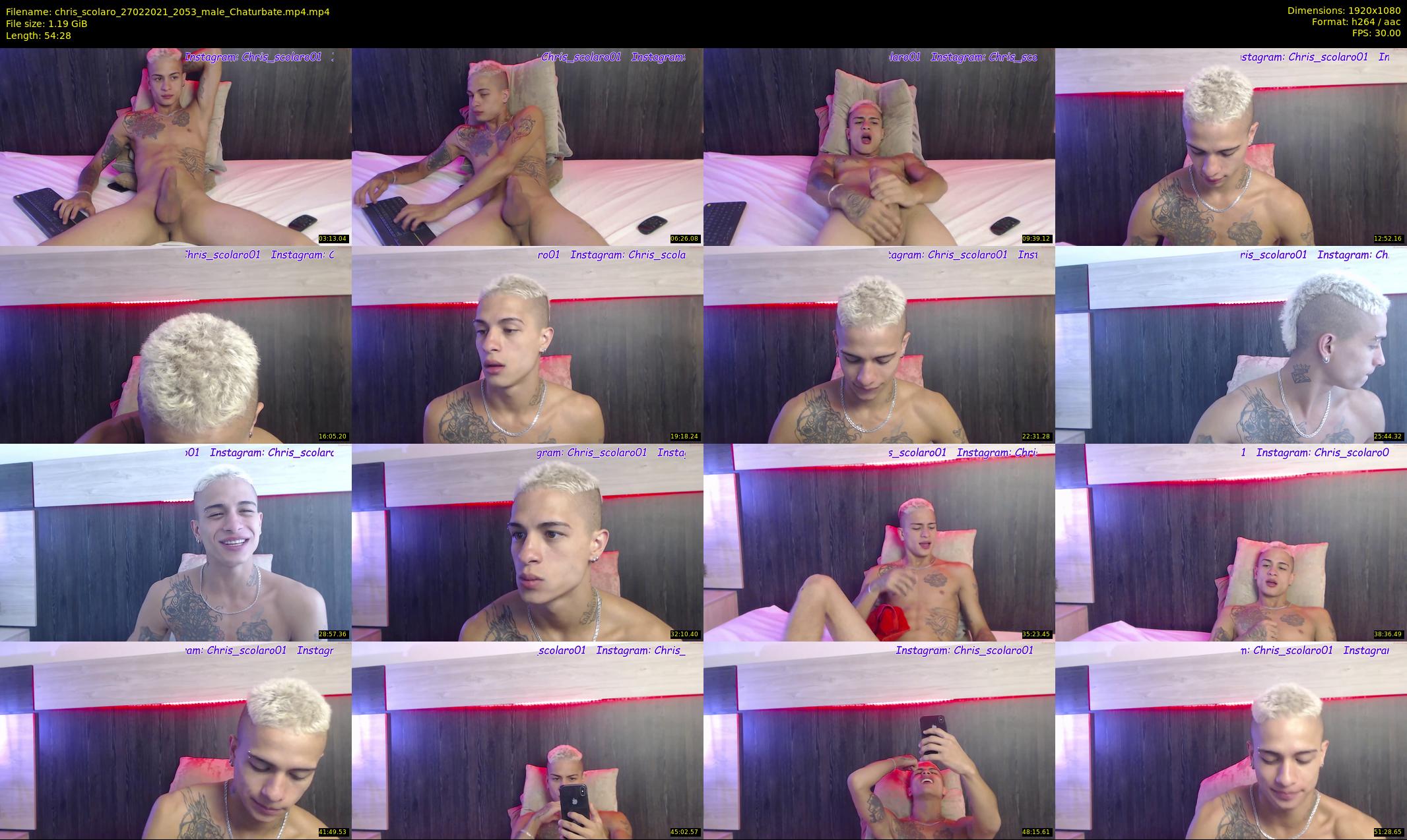 chris_scolaro — 55 minute Chaturbate male cam show recording, 1080p, Feb 27, 2021