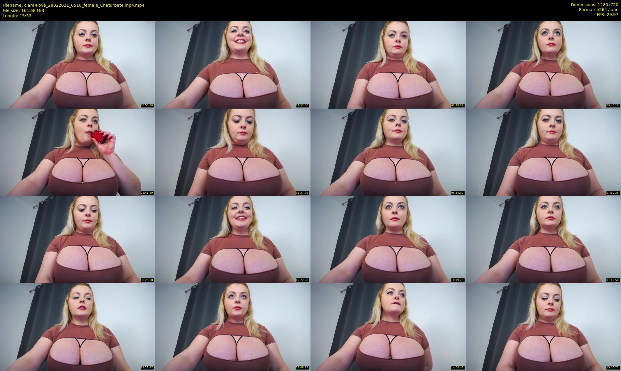clara4love — 16 minute Chaturbate female cam show recording, 720p, Feb 28, 2021