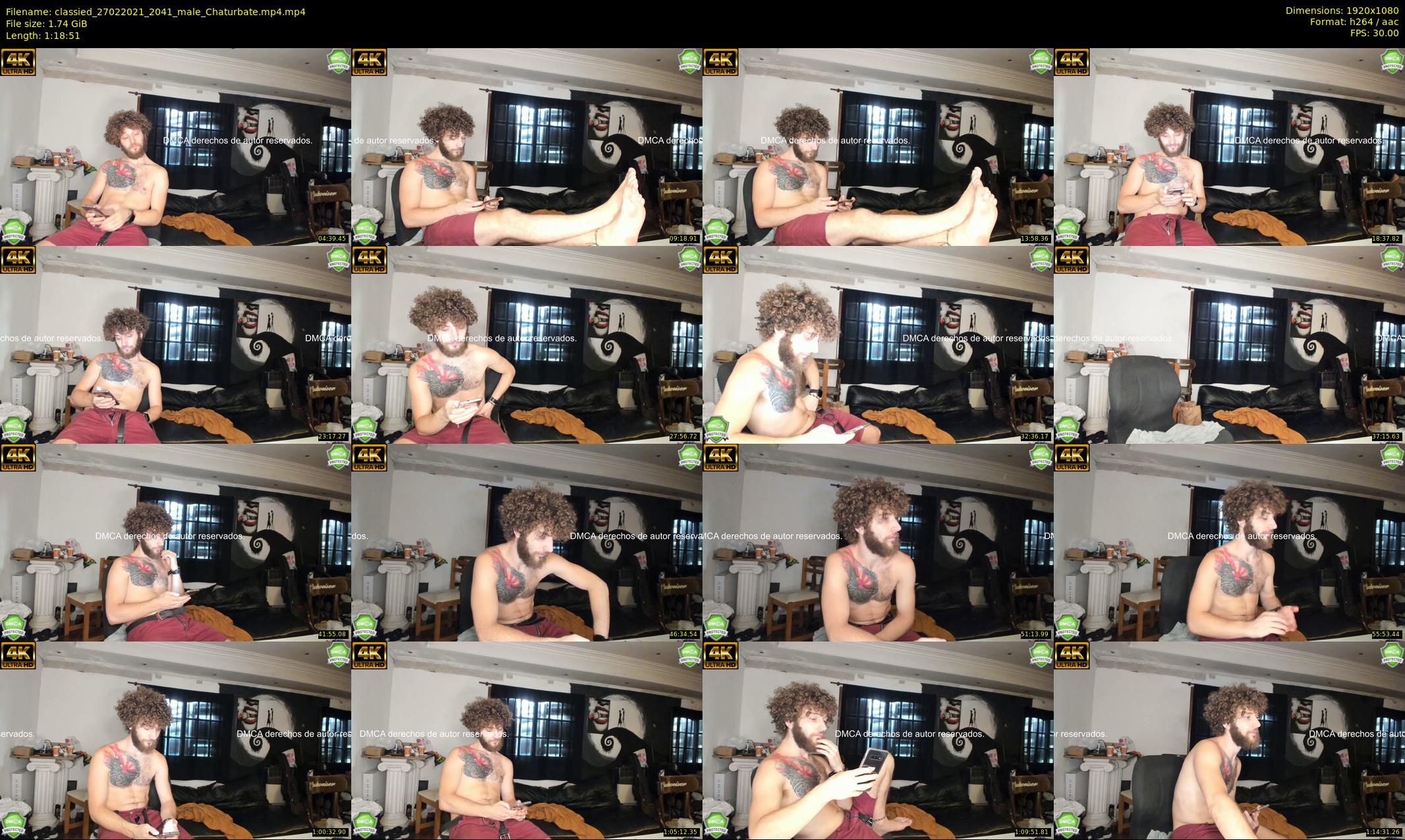 classied — 79 minute Chaturbate male cam show recording, 1080p, Feb 27, 2021
