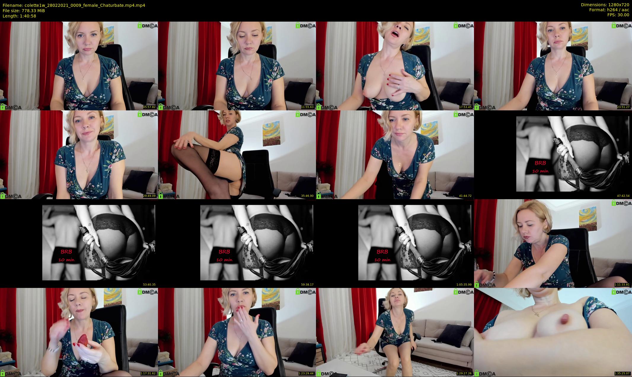 colette1w — 101 minute Chaturbate female cam show recording, 720p, Feb 28, 2021