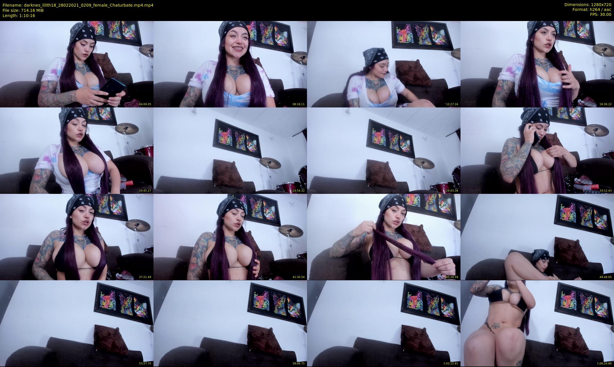 darknes_lilith18 — 71 minute Chaturbate female cam show recording, 720p, Feb 28, 2021