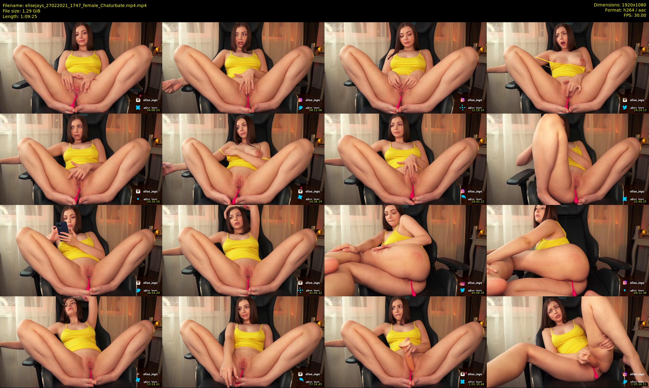 elisejays — 70 minute Chaturbate female cam show recording, 1080p, Feb 27, 2021