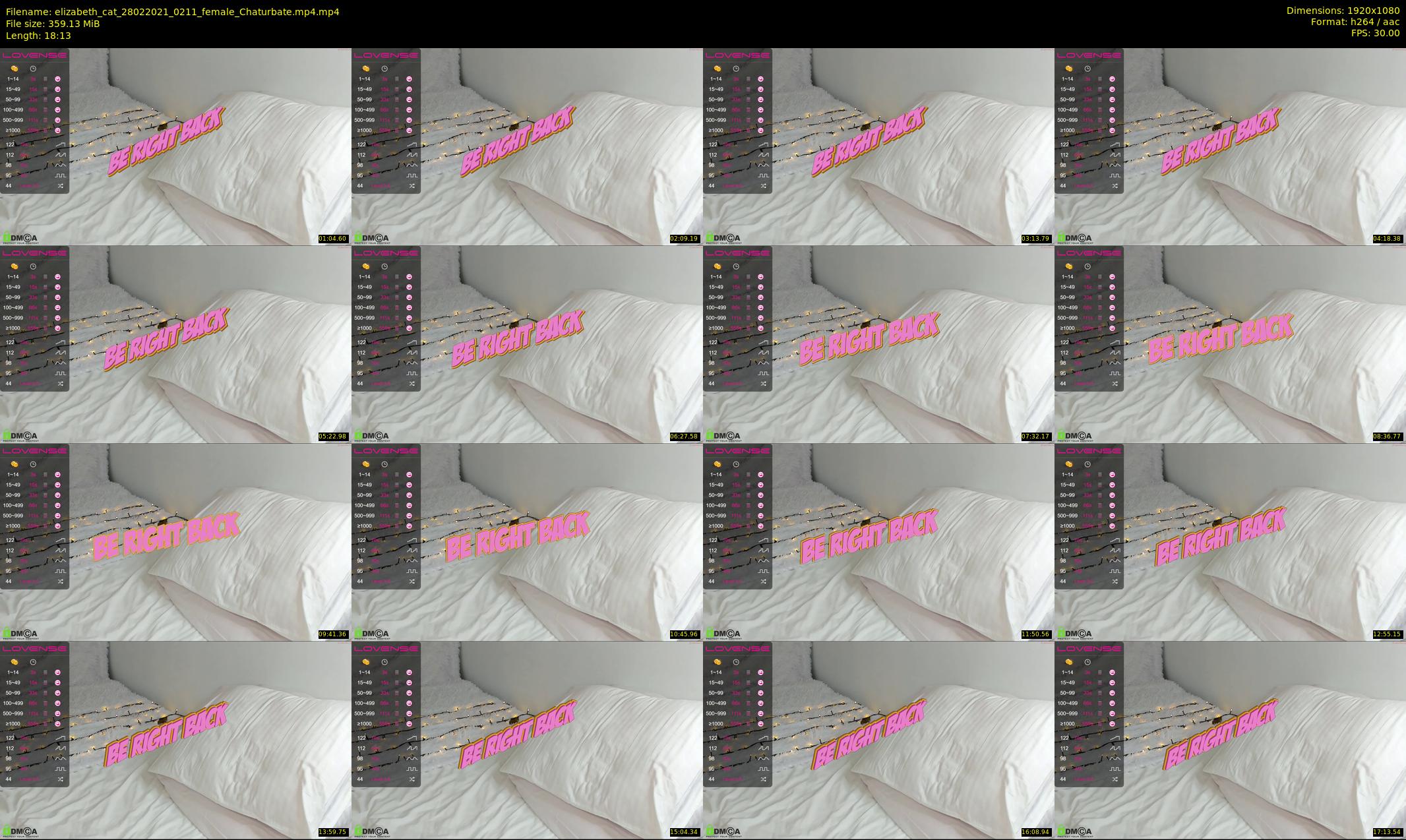 elizabeth_cat — 19 minute Chaturbate female cam show recording, 1080p, Feb 28, 2021