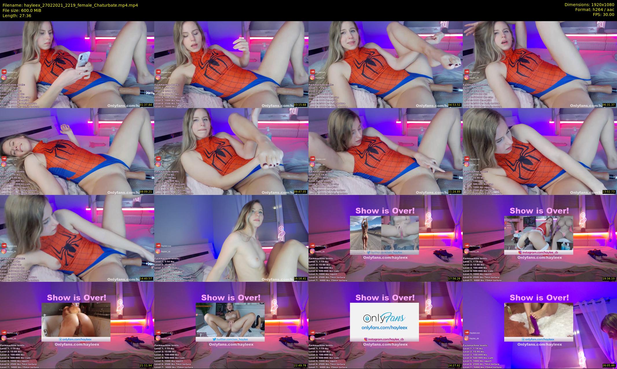 hayleex — 28 minute Chaturbate female cam show recording, 1080p, Feb 27, 2021
