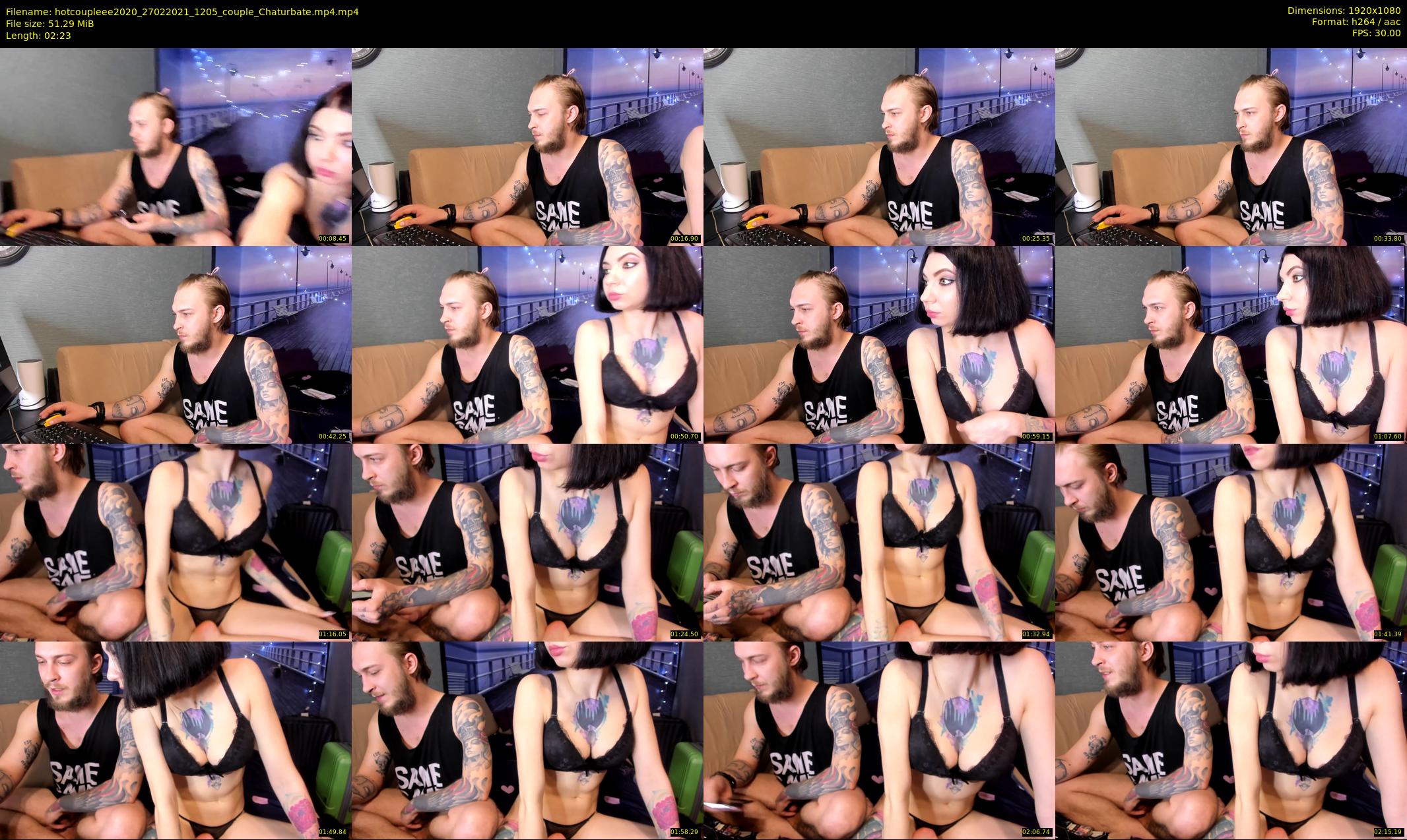 hotcoupleee2020 — 3 minute Chaturbate couple cam show recording, 1080p, Feb 27, 2021