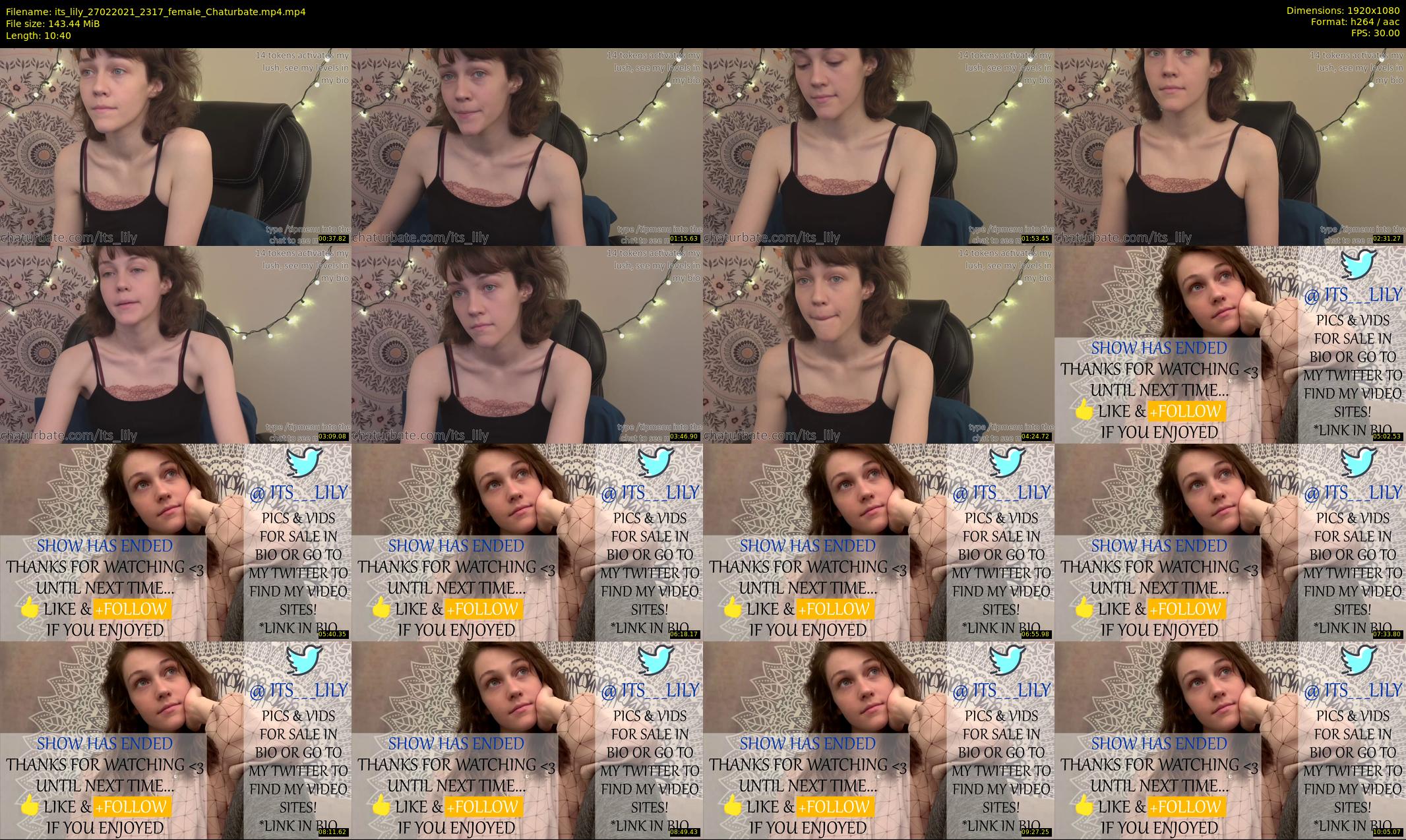 its_lily — 11 minute Chaturbate female cam show recording, 1080p, Feb 27, 2021