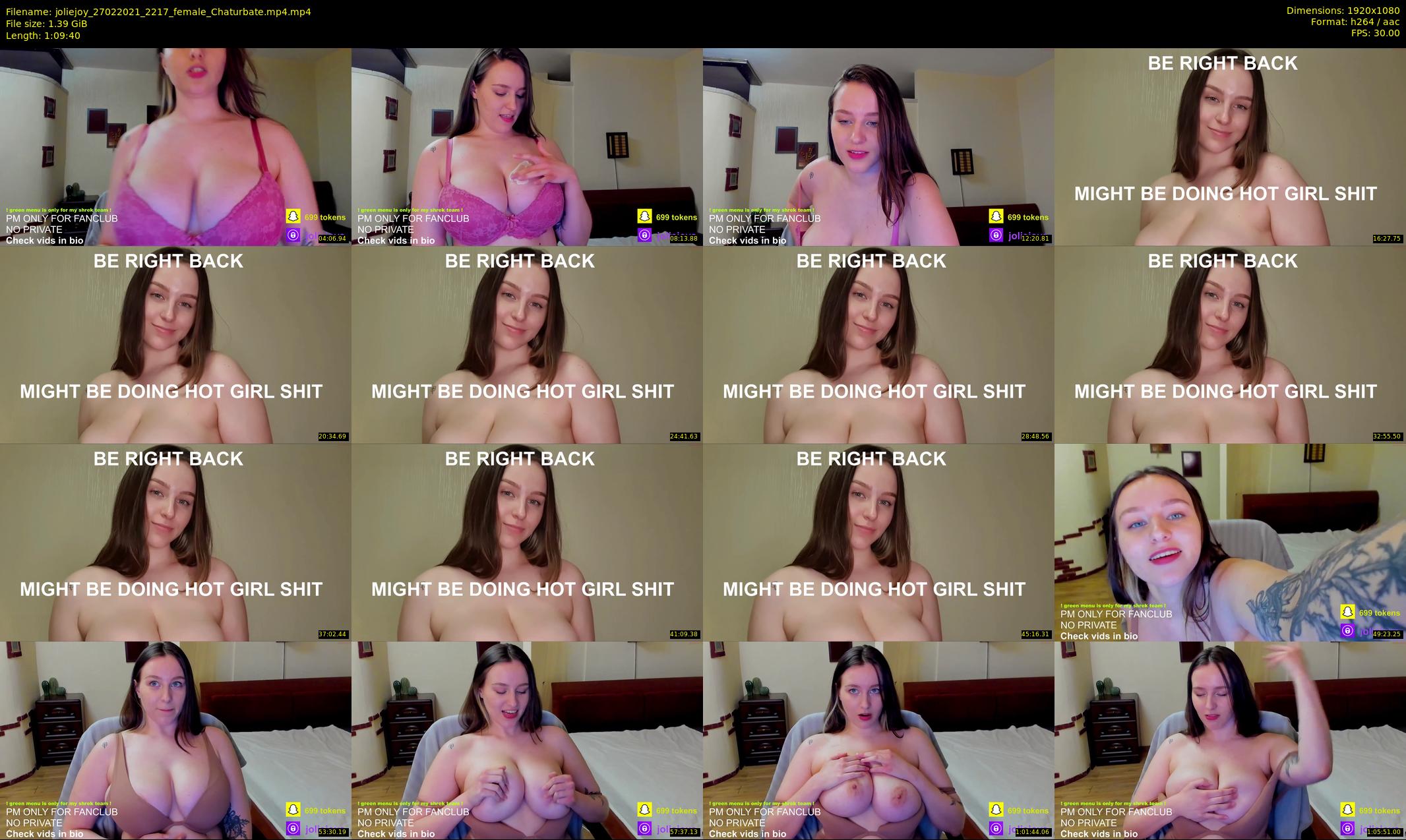 joliejoy — 70 minute Chaturbate female cam show recording, 1080p, Feb 27, 2021