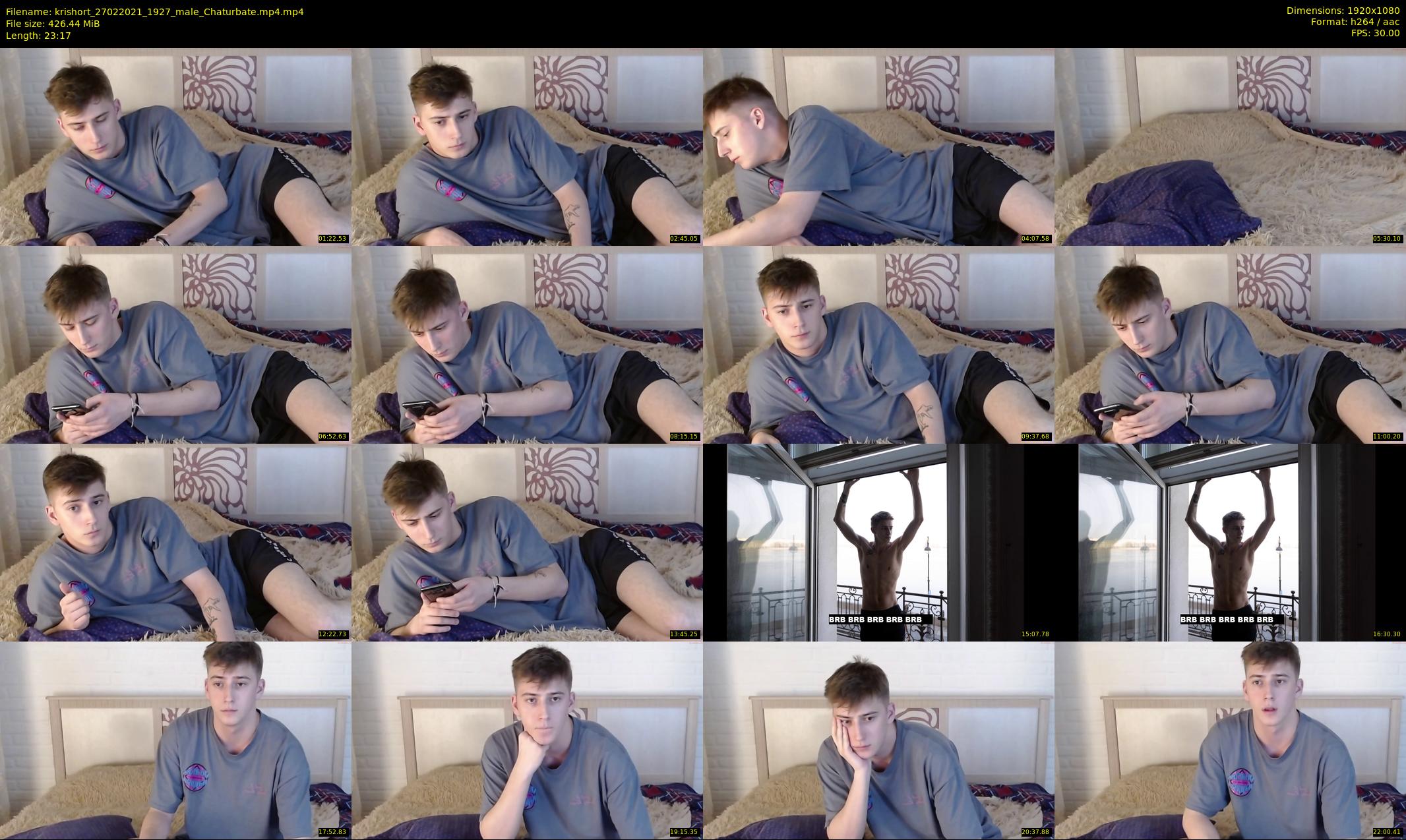 krishort — 24 minute Chaturbate male cam show recording, 1080p, Feb 27, 2021