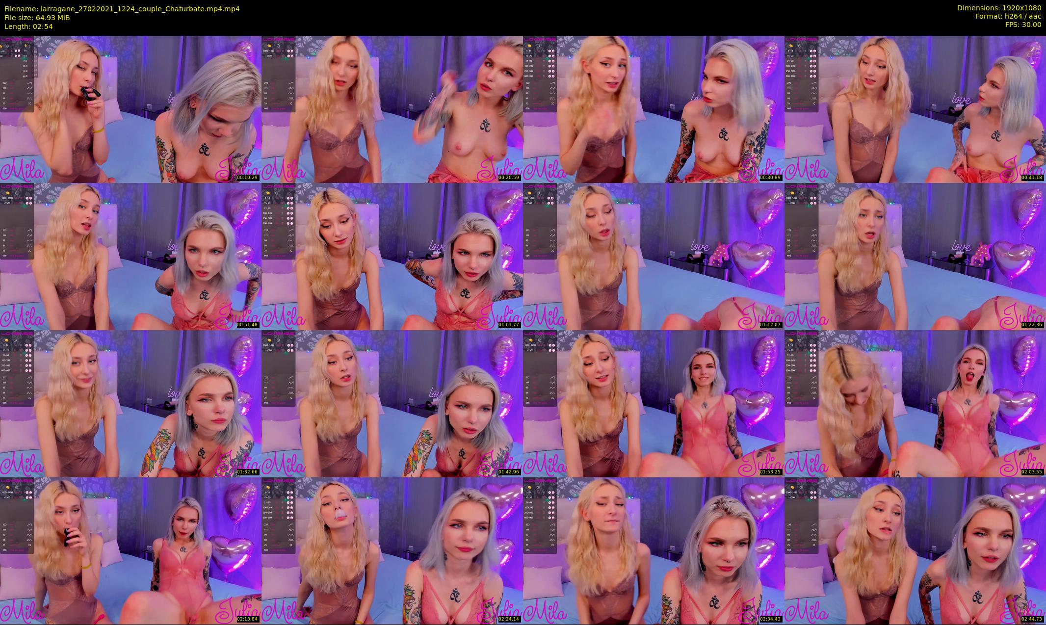 larragane — 3 minute Chaturbate couple cam show recording, 1080p, Feb 27, 2021
