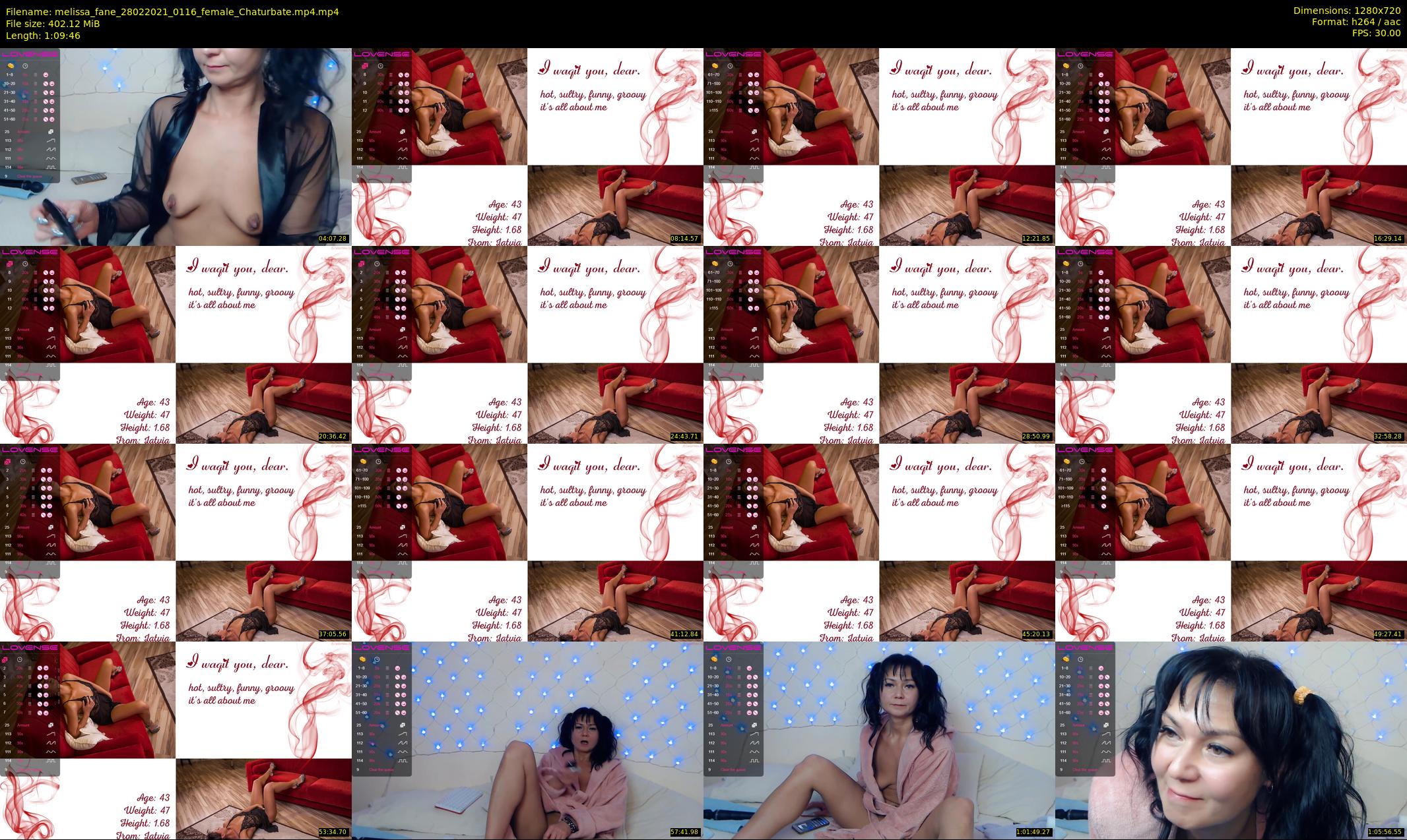 melissa_fane — 70 minute Chaturbate female cam show recording, 720p, Feb 28, 2021