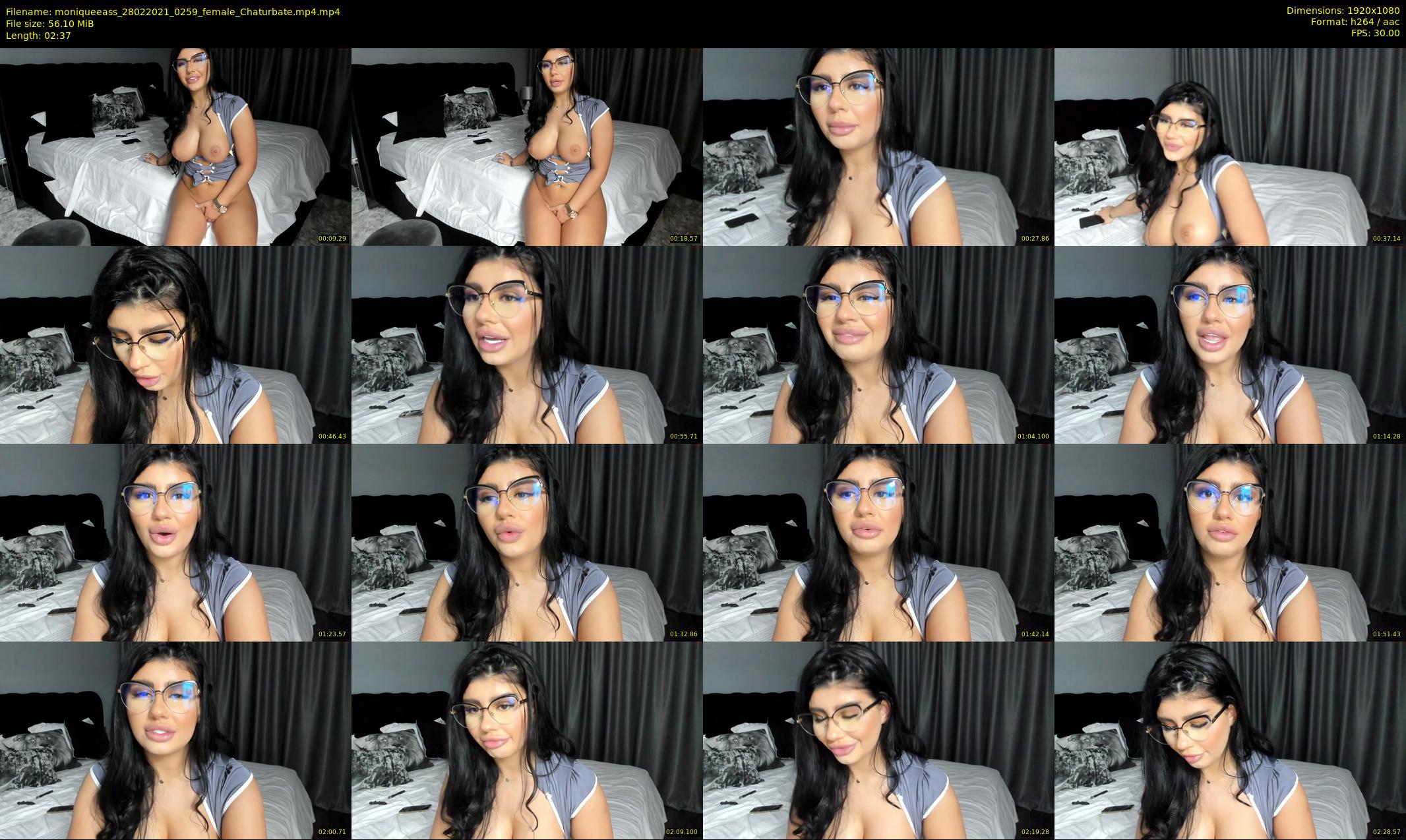 moniqueeass — 3 minute Chaturbate female cam show recording, 1080p, Feb 28, 2021