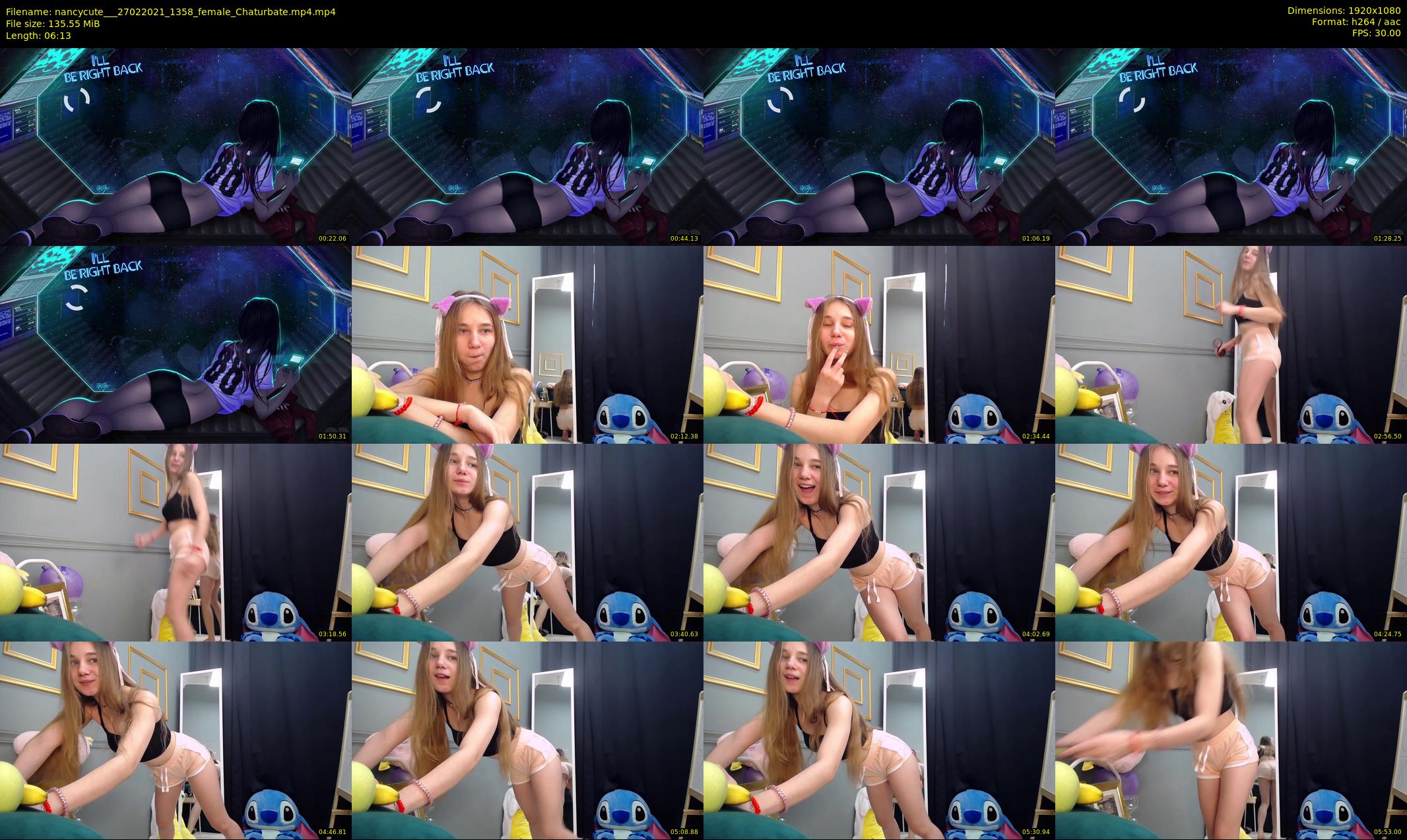nancycute__ — 7 minute Chaturbate female cam show recording, 1080p, Feb 27, 2021