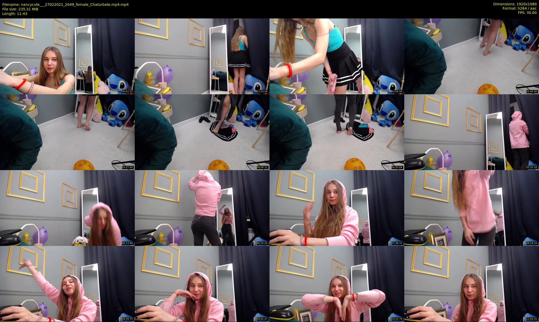 nancycute__ — 12 minute Chaturbate female cam show recording, 1080p, Feb 27, 2021