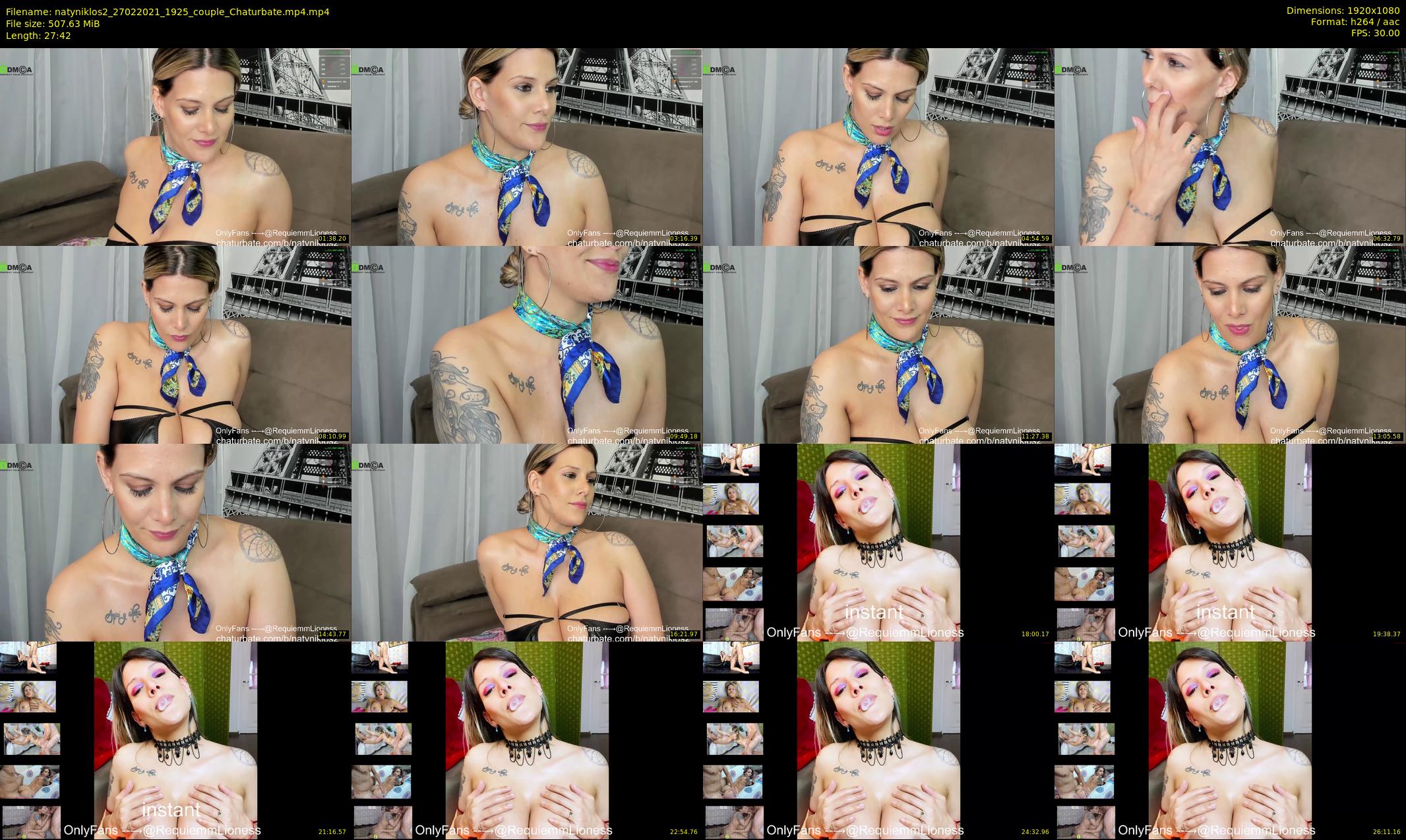 natyniklos2 — 28 minute Chaturbate couple cam show recording, 1080p, Feb 27, 2021