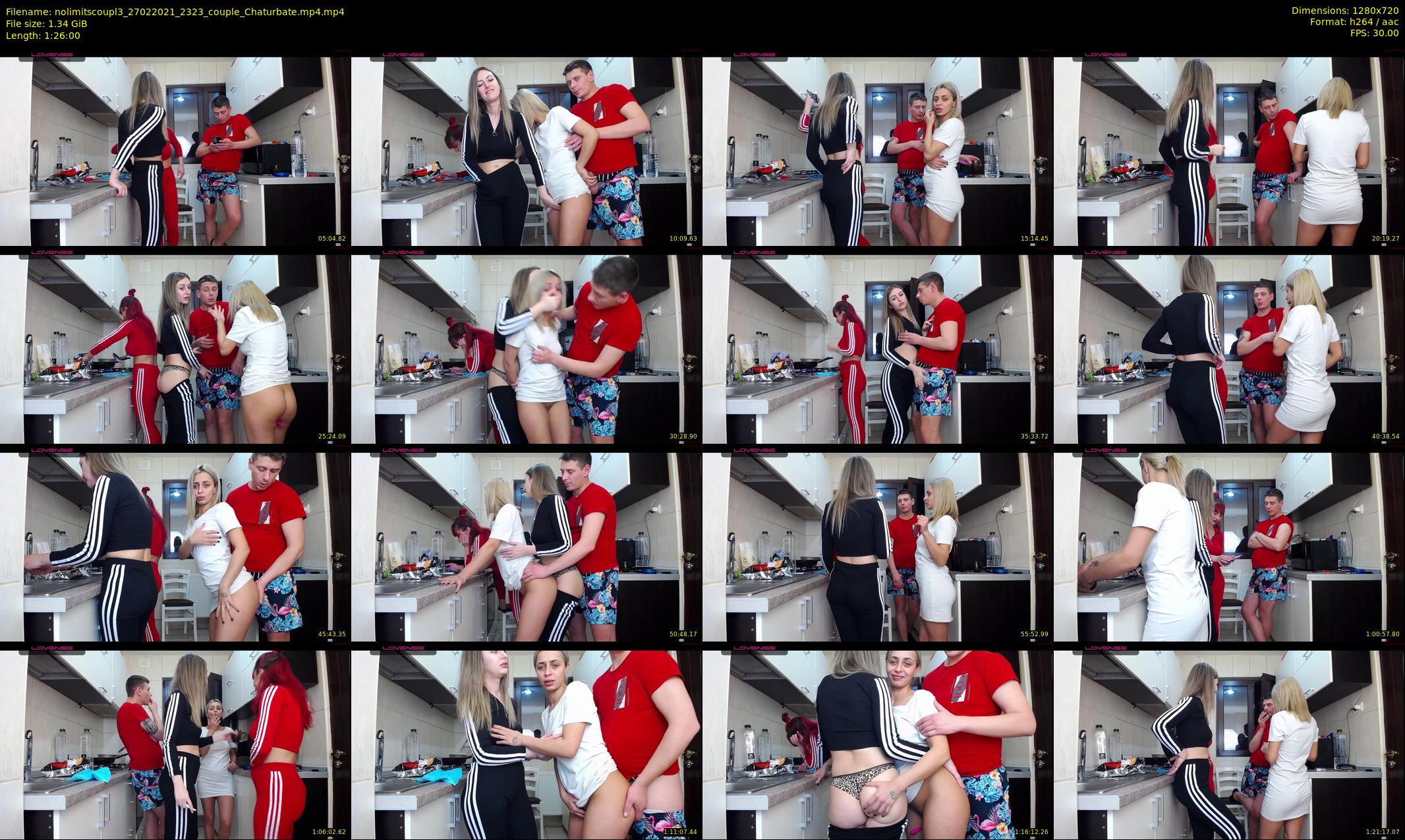 nolimitscoupl3 — 86 minute Chaturbate couple cam show recording, 720p, Feb 27, 2021