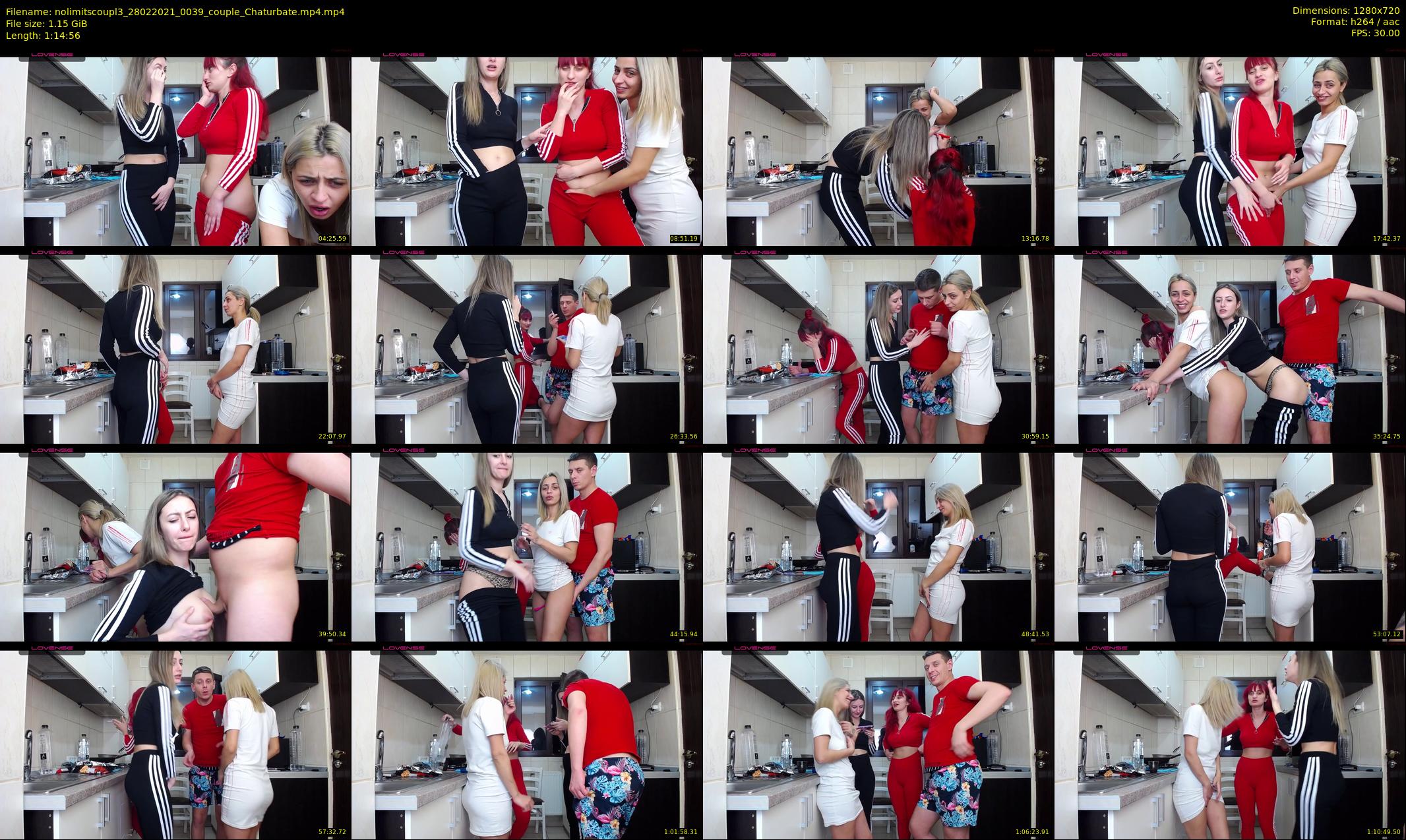 nolimitscoupl3 — 75 minute Chaturbate couple cam show recording, 720p, Feb 28, 2021