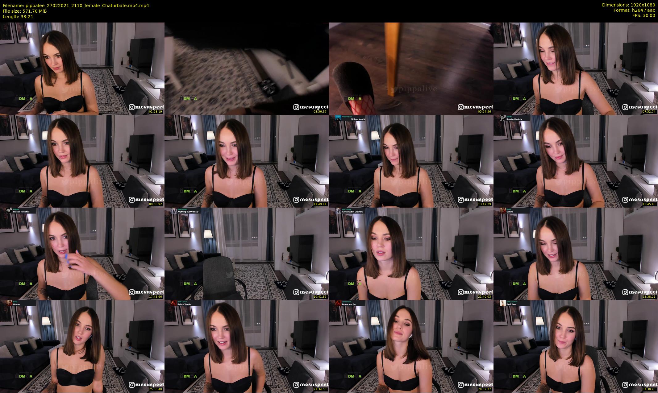 pippalee — 34 minute Chaturbate female cam show recording, 1080p, Feb 27, 2021