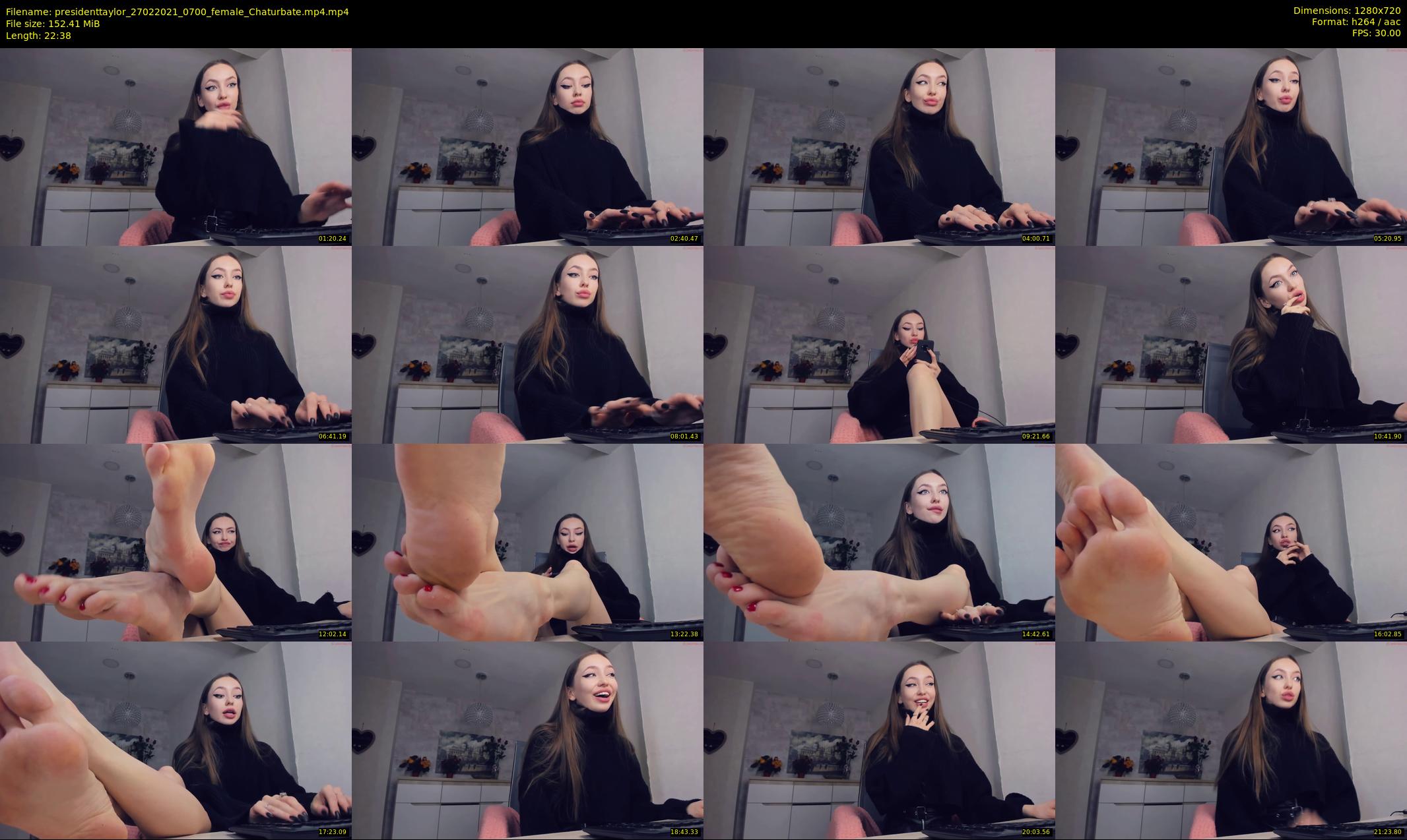 presidenttaylor — 23 minute Chaturbate female cam show recording, 720p, Feb 27, 2021