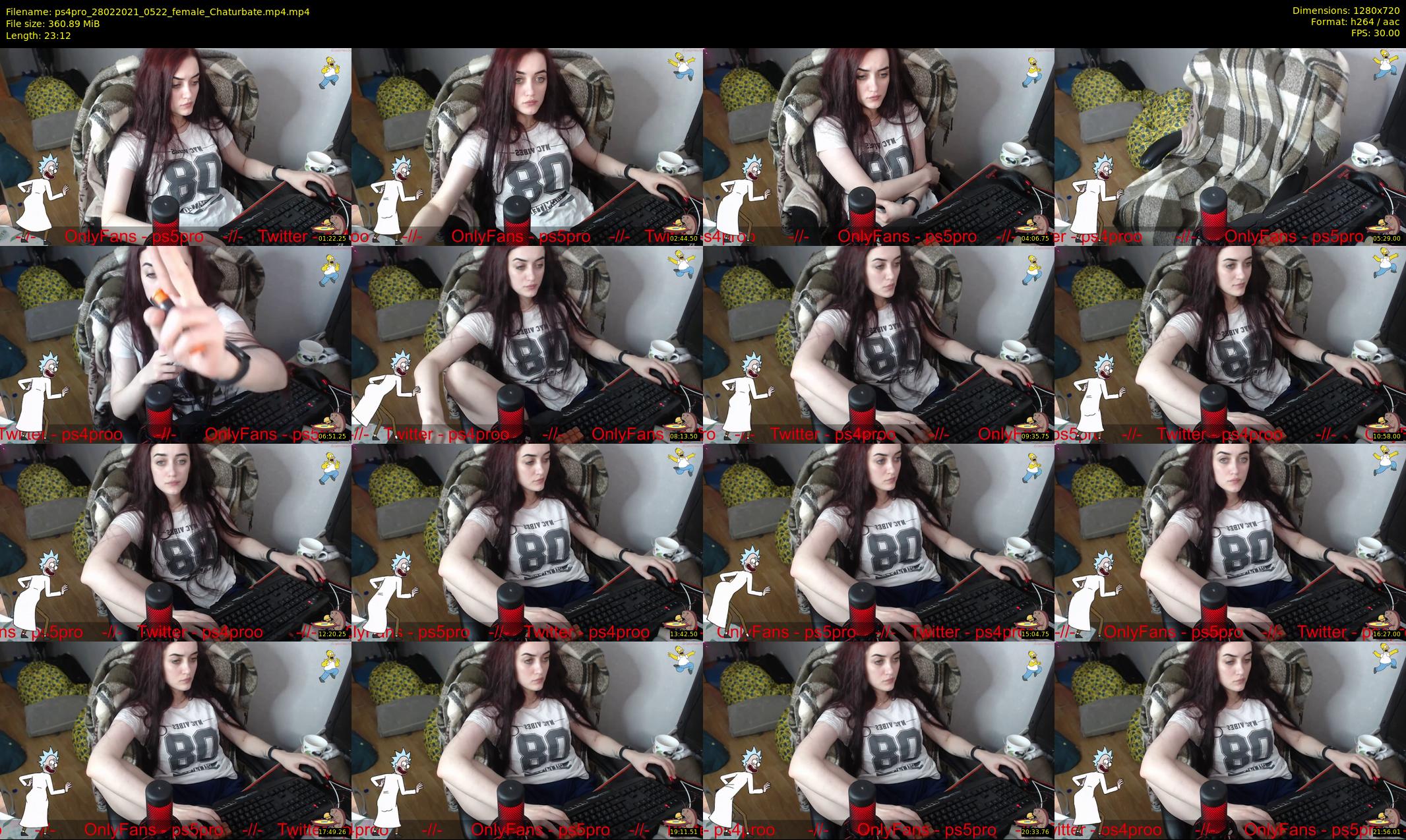 ps4pro — 24 minute Chaturbate female cam show recording, 720p, Feb 28, 2021