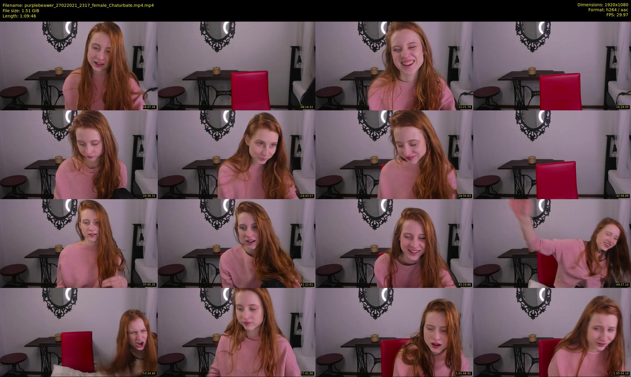 purplebeawer — 70 minute Chaturbate female cam show recording, 1080p, Feb 27, 2021