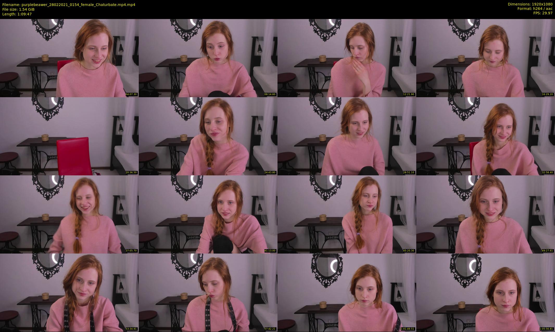 purplebeawer — 70 minute Chaturbate female cam show recording, 1080p, Feb 28, 2021