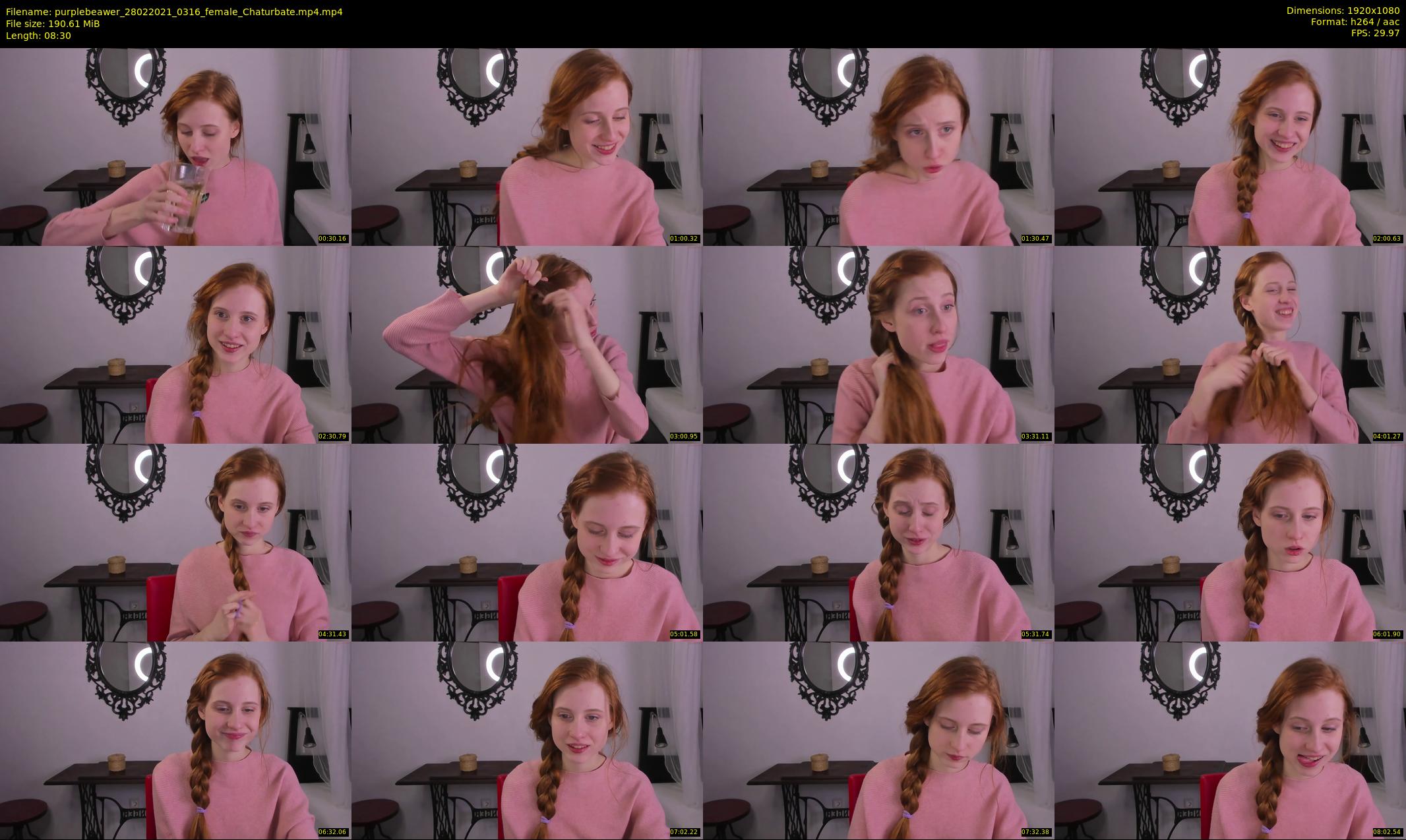 purplebeawer — 9 minute Chaturbate female cam show recording, 1080p, Feb 28, 2021