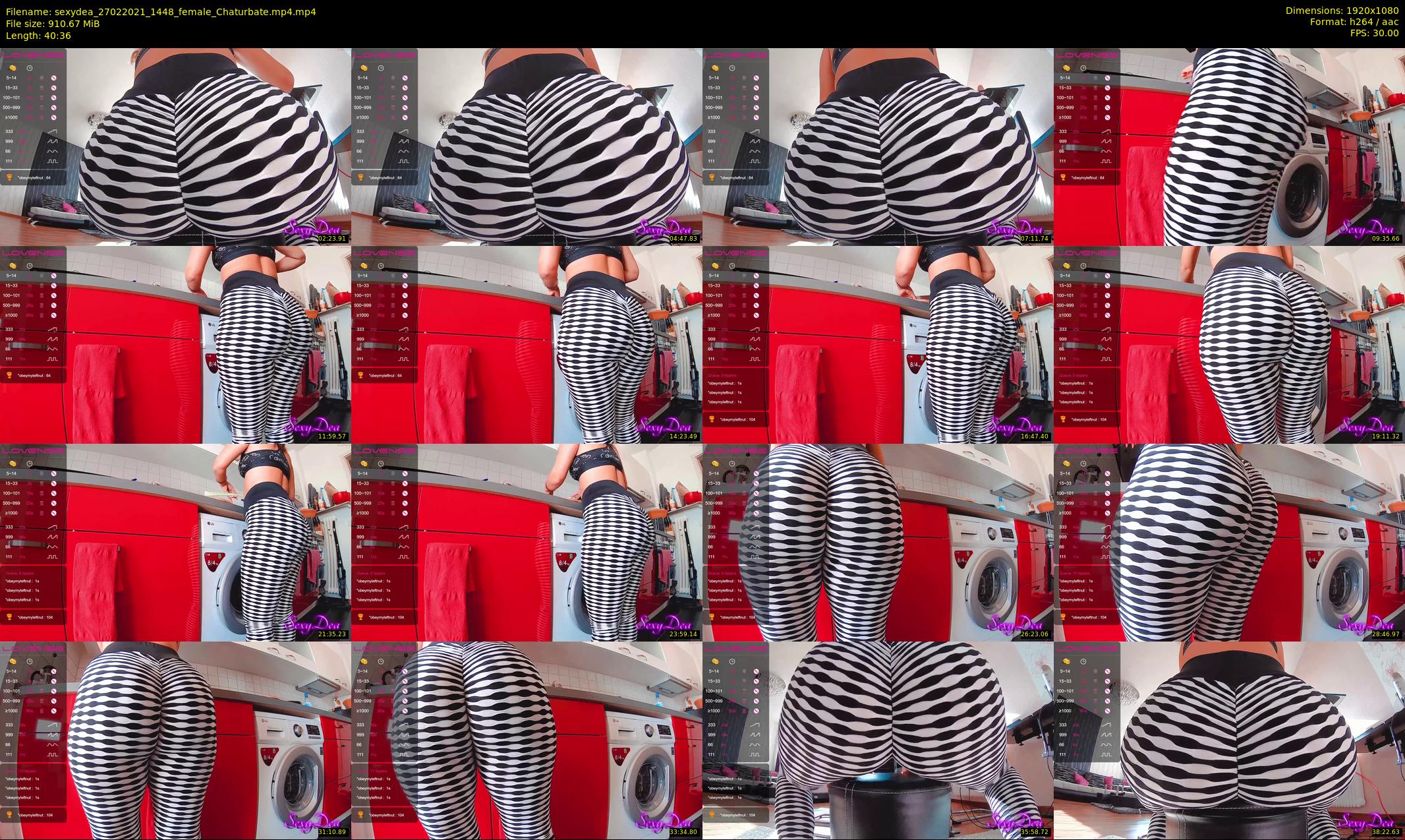 sexydea — 41 minute Chaturbate female cam show recording, 1080p, Feb 27, 2021