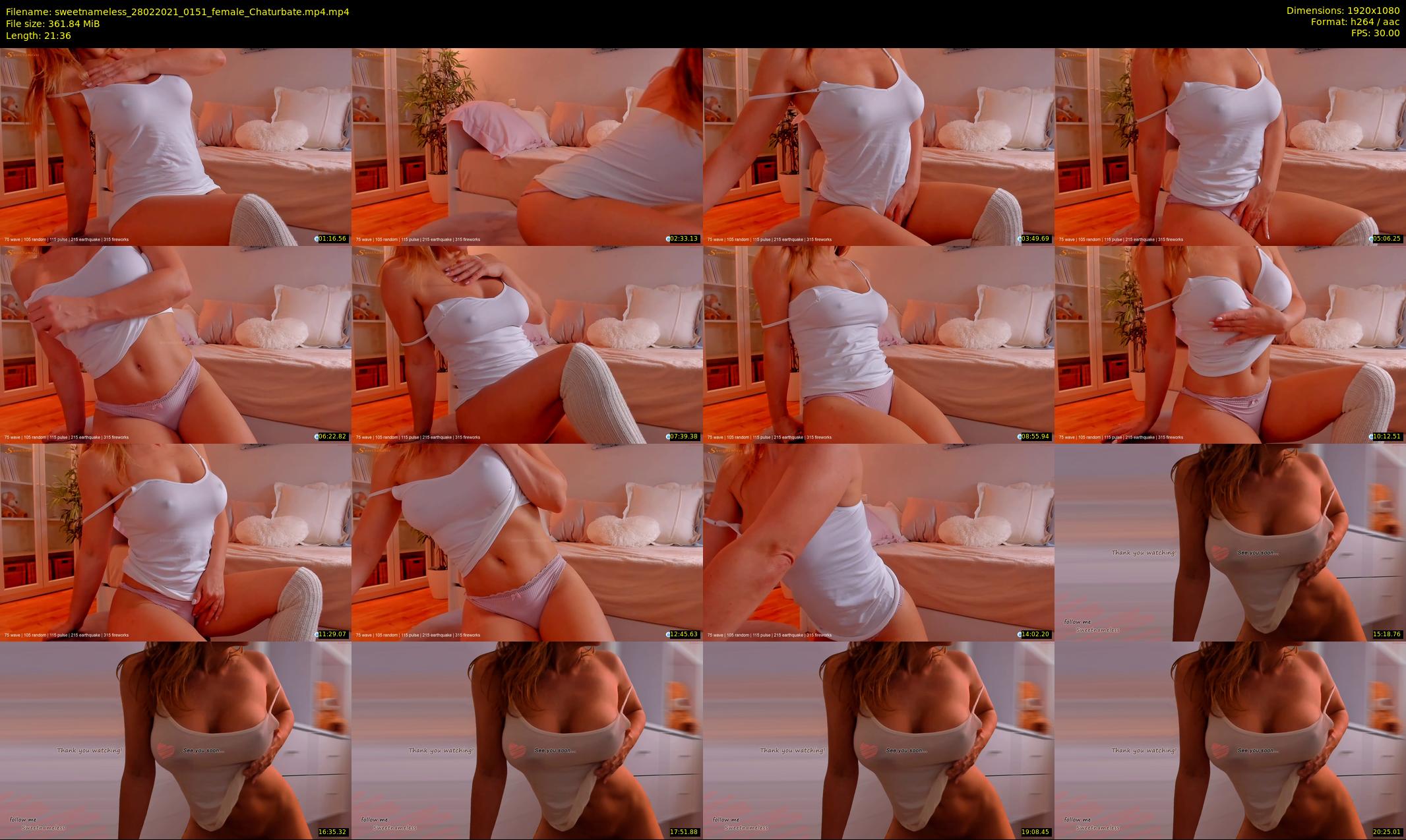 sweetnameless — 22 minute Chaturbate couple cam show recording, 1080p, Feb 28, 2021