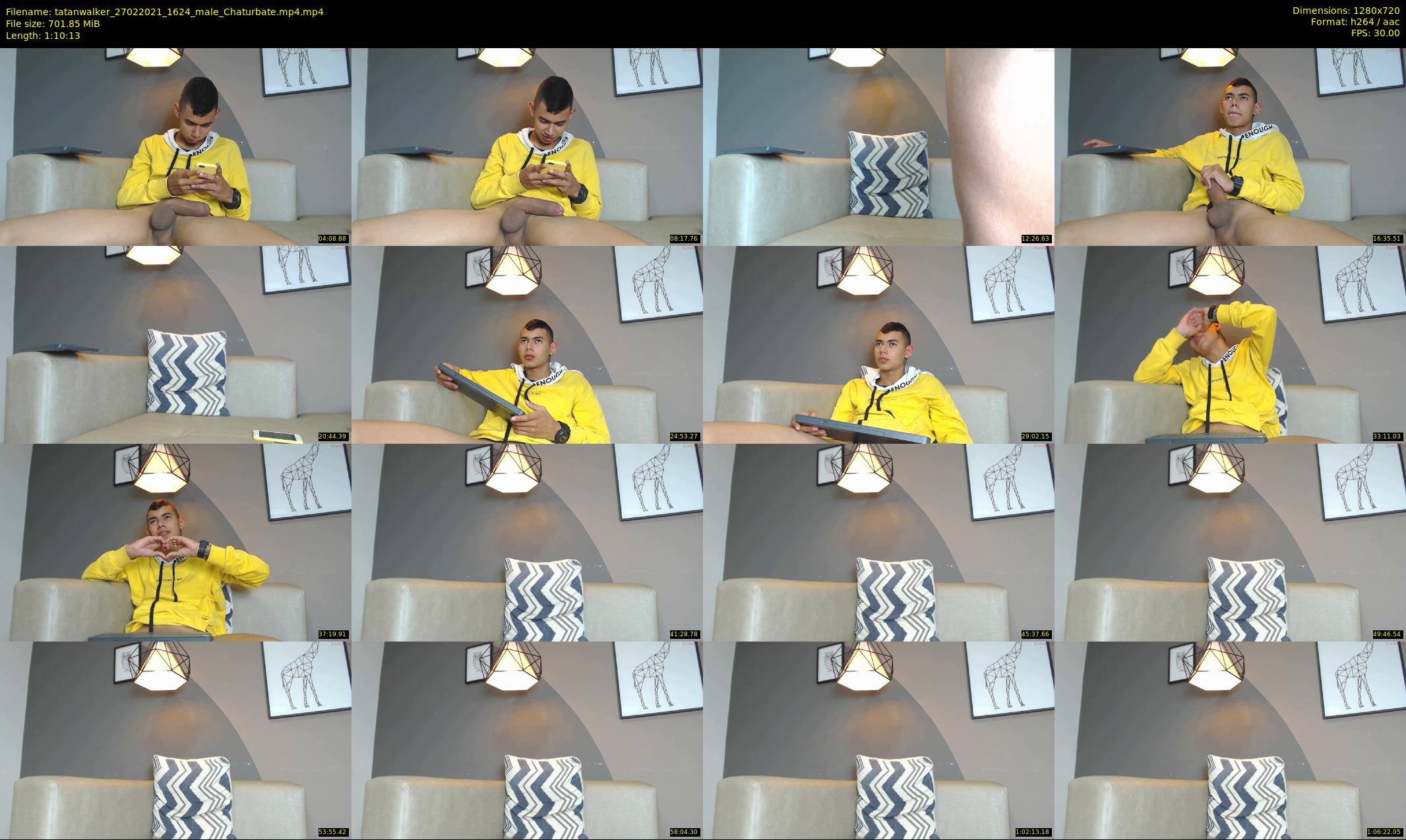 tatanwalker — 71 minute Chaturbate male cam show recording, 720p, Feb 27, 2021