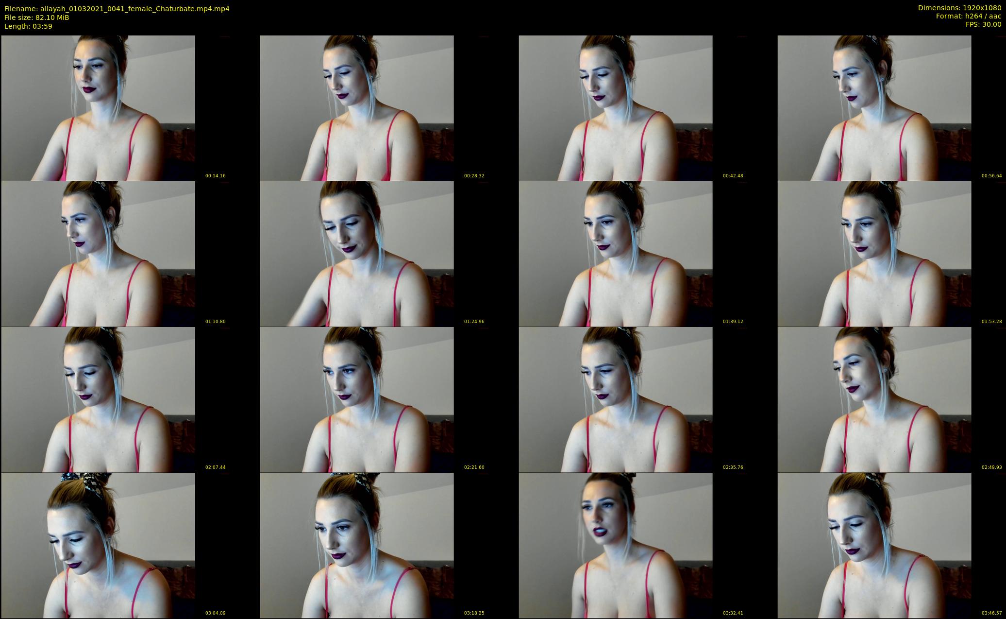 allayah — 4 minute Chaturbate female cam show recording, 1080p, Mar 1, 2021