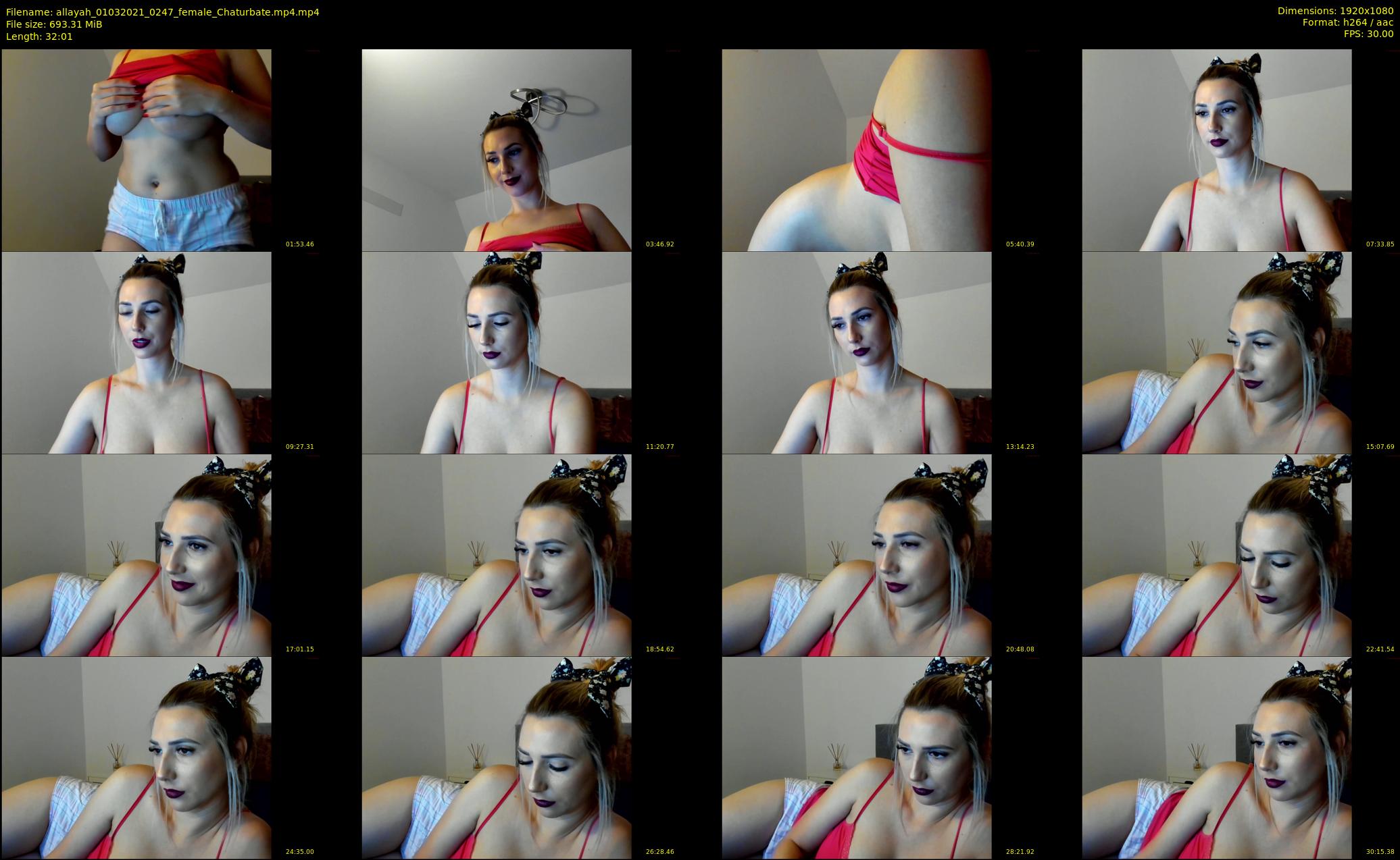allayah — 33 minute Chaturbate female cam show recording, 1080p, Mar 1, 2021