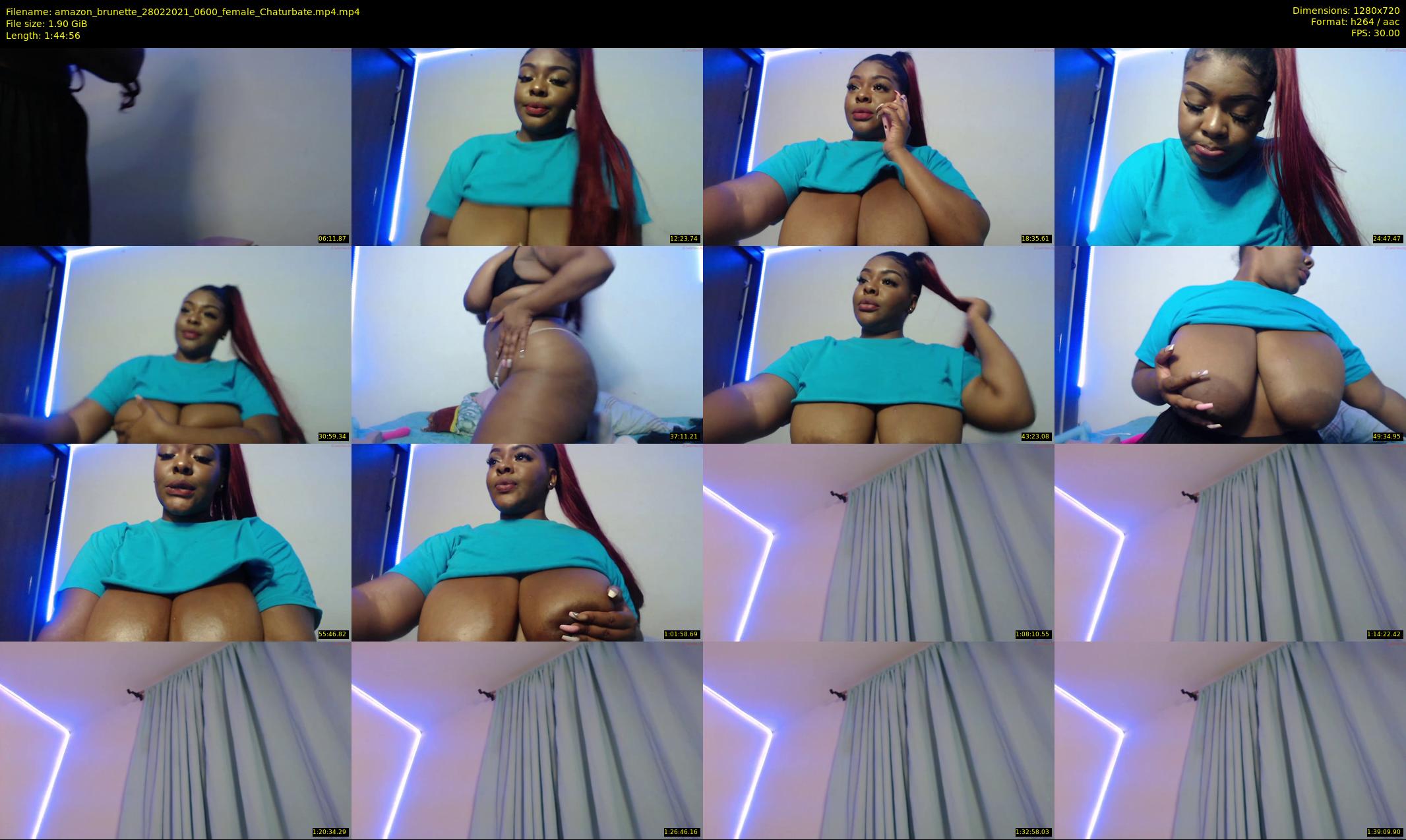 amazon_brunette — 105 minute Chaturbate female cam show recording, 720p, Feb 28, 2021