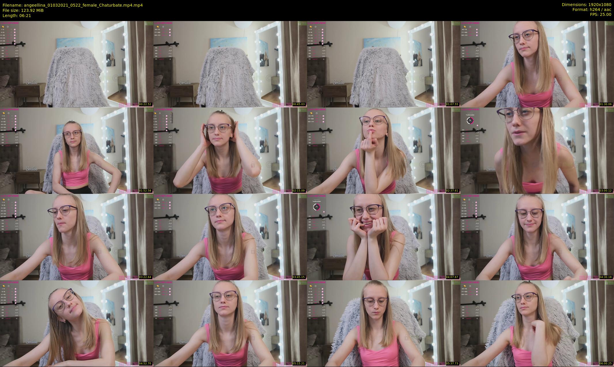 angeellina — 7 minute Chaturbate female cam show recording, 1080p, Mar 1, 2021