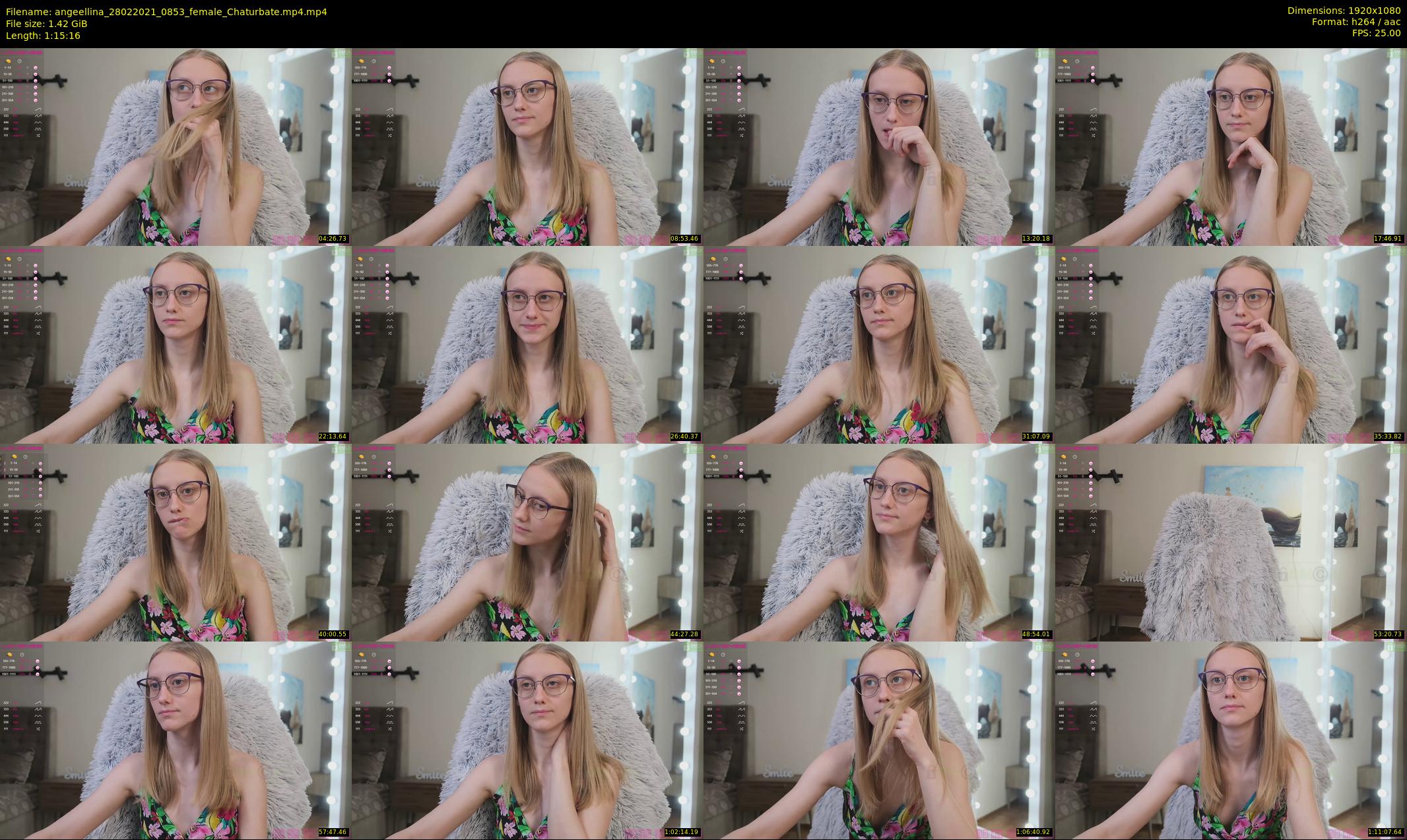 angeellina — 76 minute Chaturbate female cam show recording, 1080p, Feb 28, 2021