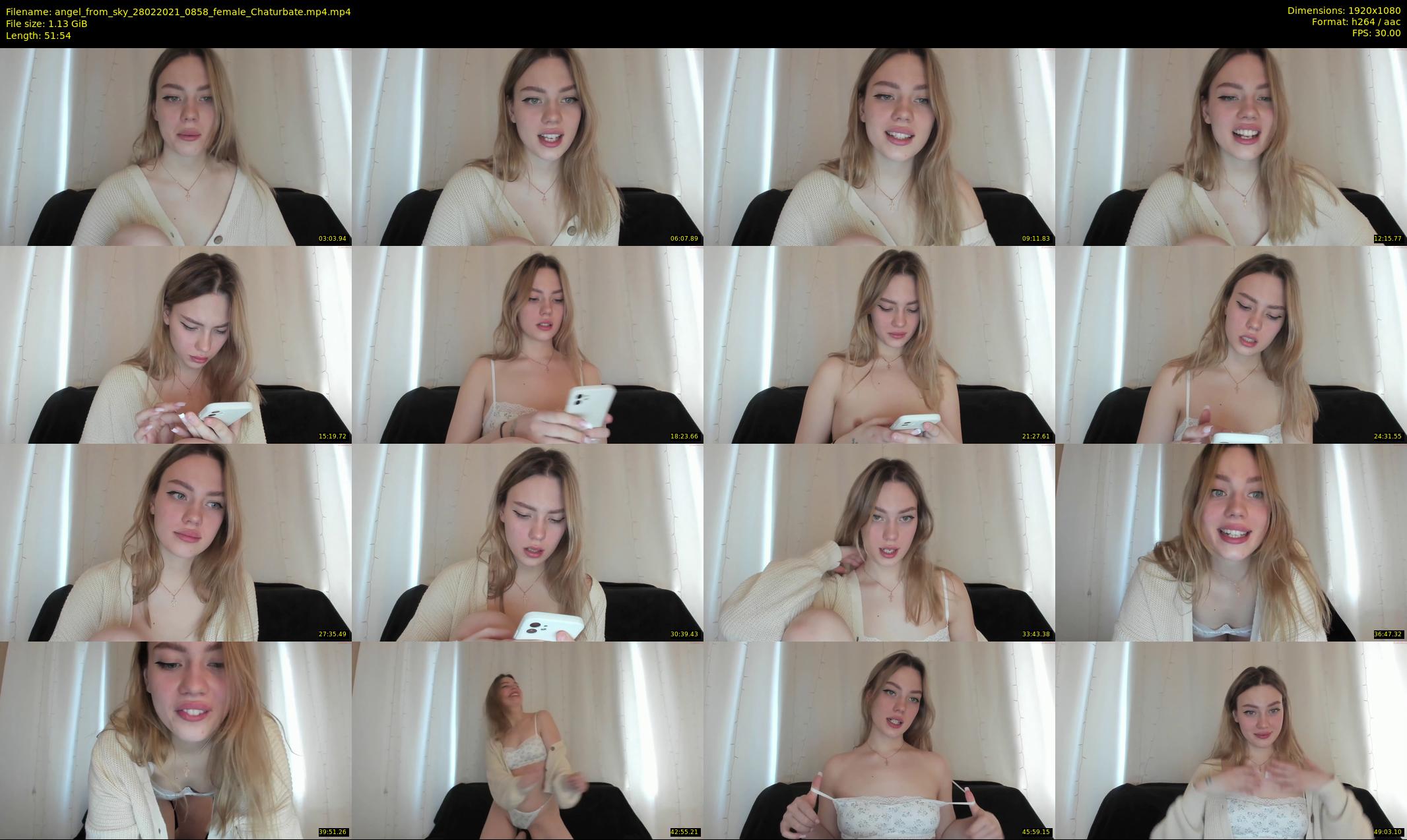 angel_from_sky — 52 minute Chaturbate female cam show recording, 1080p, Feb 28, 2021