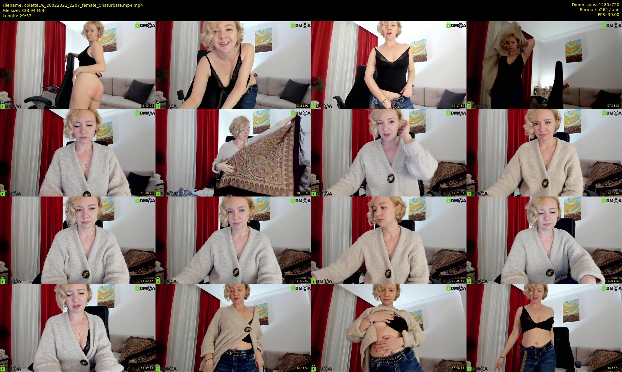 colette1w — 30 minute Chaturbate female cam show recording, 720p, Feb 28, 2021