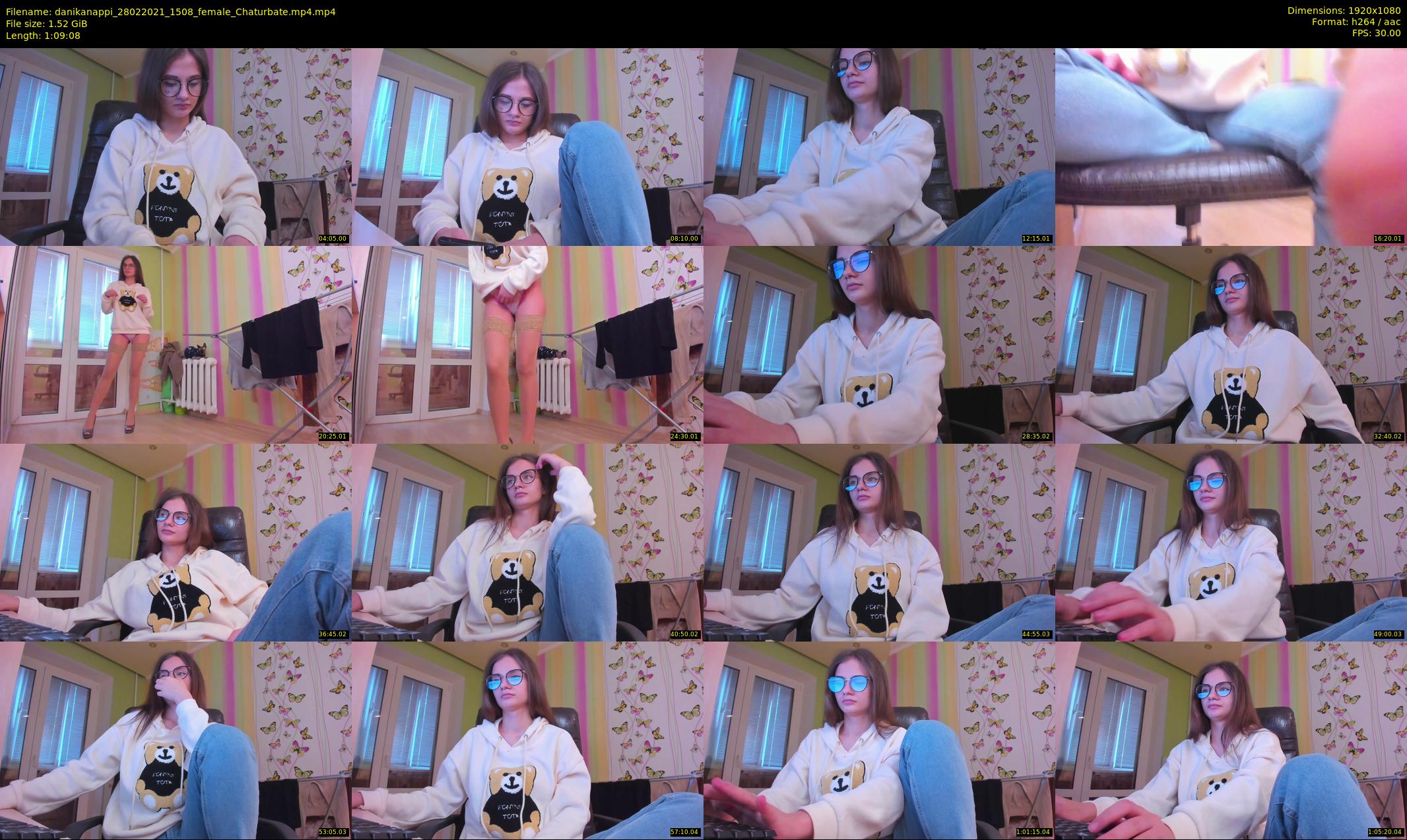 danikanappi — 70 minute Chaturbate female cam show recording, 1080p, Feb 28, 2021