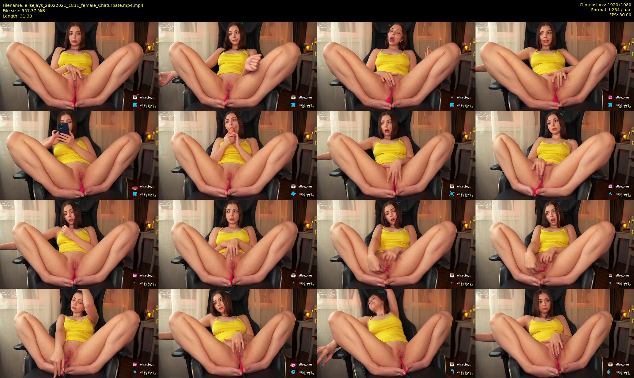 elisejays — 32 minute Chaturbate female cam show recording, 1080p, Feb 28, 2021